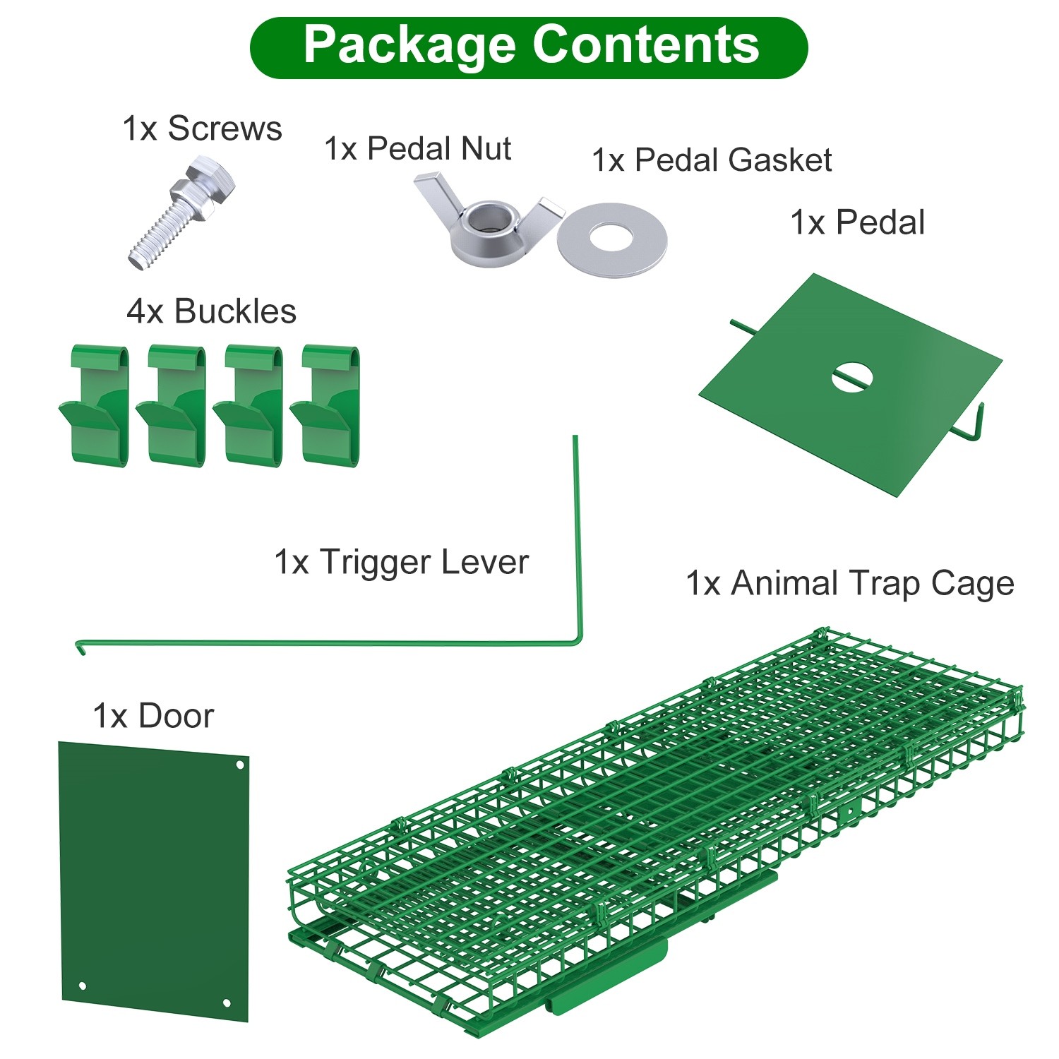 26/40" Heavy Duty Folding Humane Cat Trap Cage Live Animal Raccoons Rodent Cage