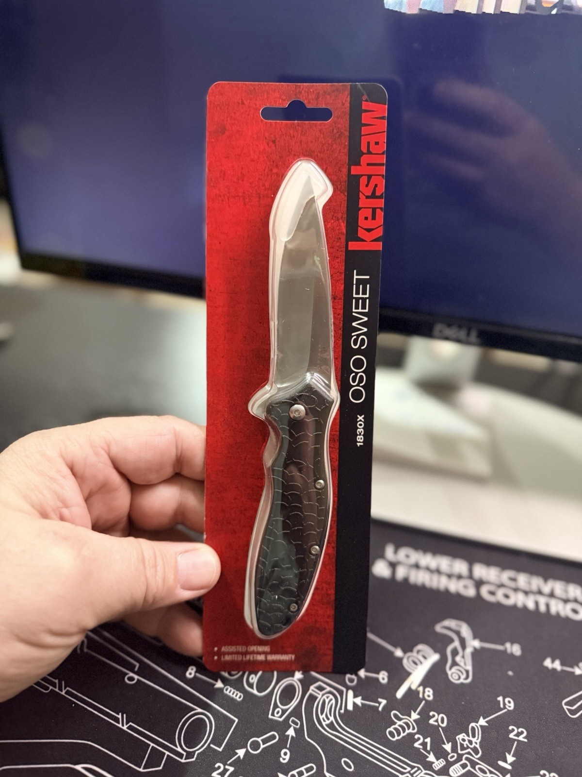 Kershaw Knives Oso Sweet 1830 Liner Lock Black GFN 8Cr13MoV Steel Pocket Knife
