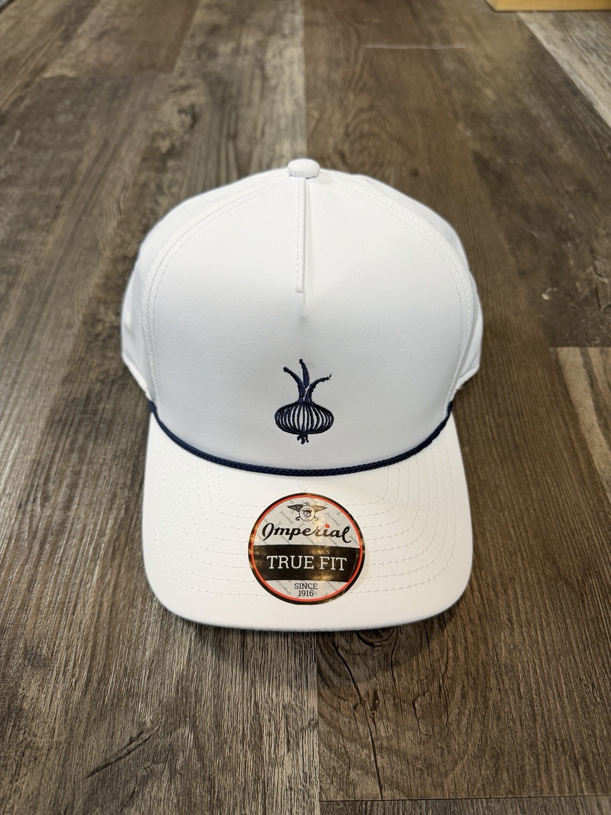 Ohoopee Match Club - Golf Hat - Imperial/ Wrightson  - White/Navy - *NEW*