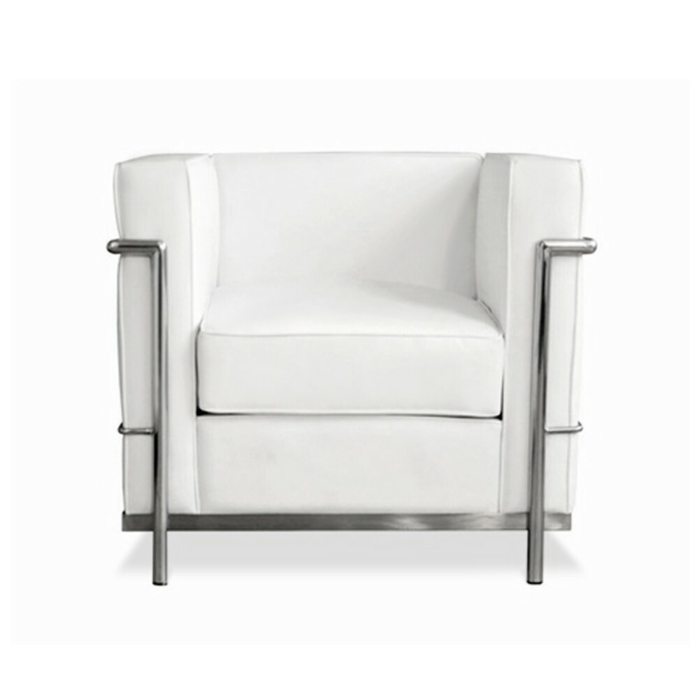 3 PC Modern Le Corbusier PU leather Sofa + 2 chairs set #3002 LC2 design