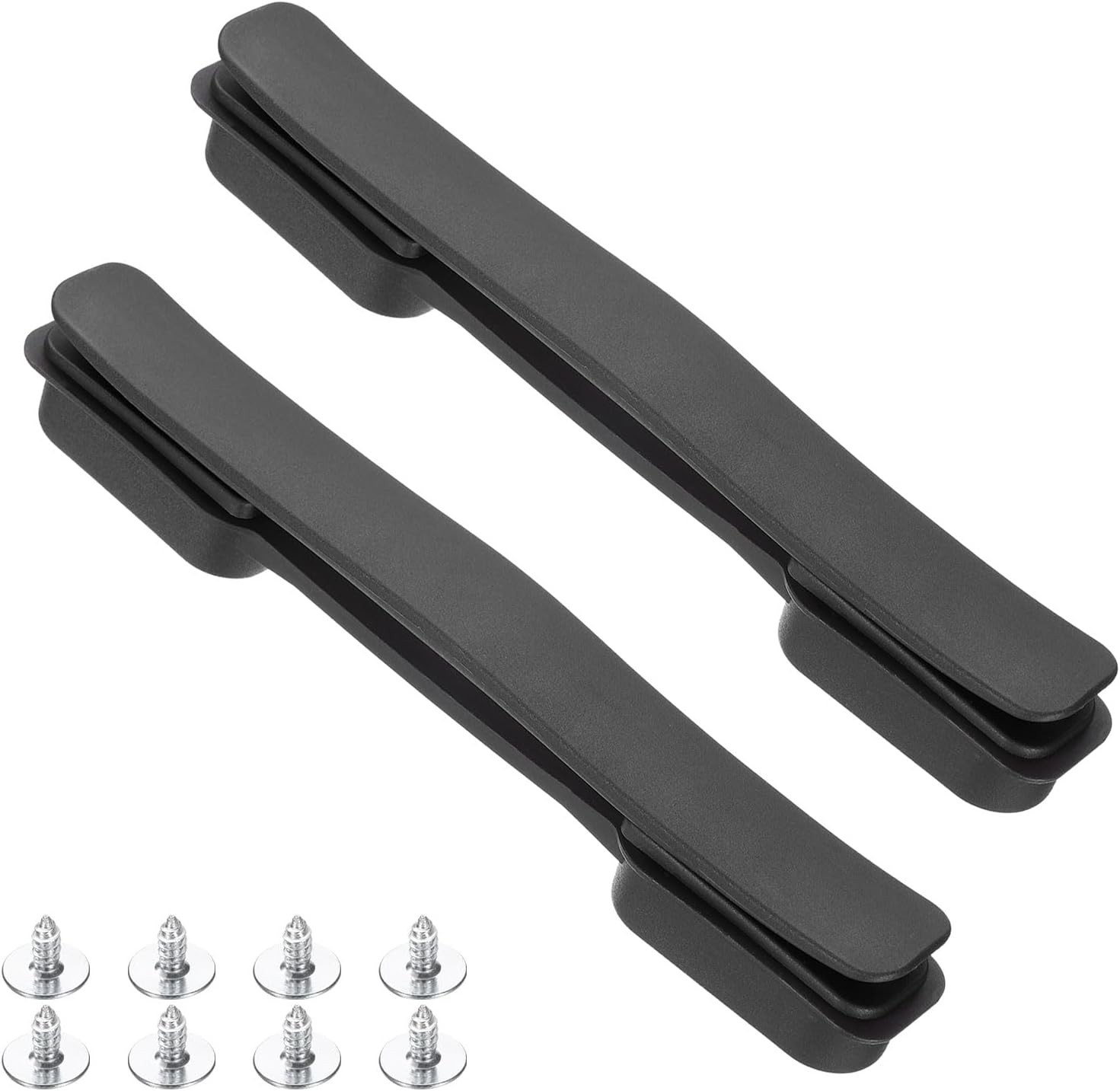 2 Pcs Luggage Handle Replacement 8.5 Inch Plastic Strap Black