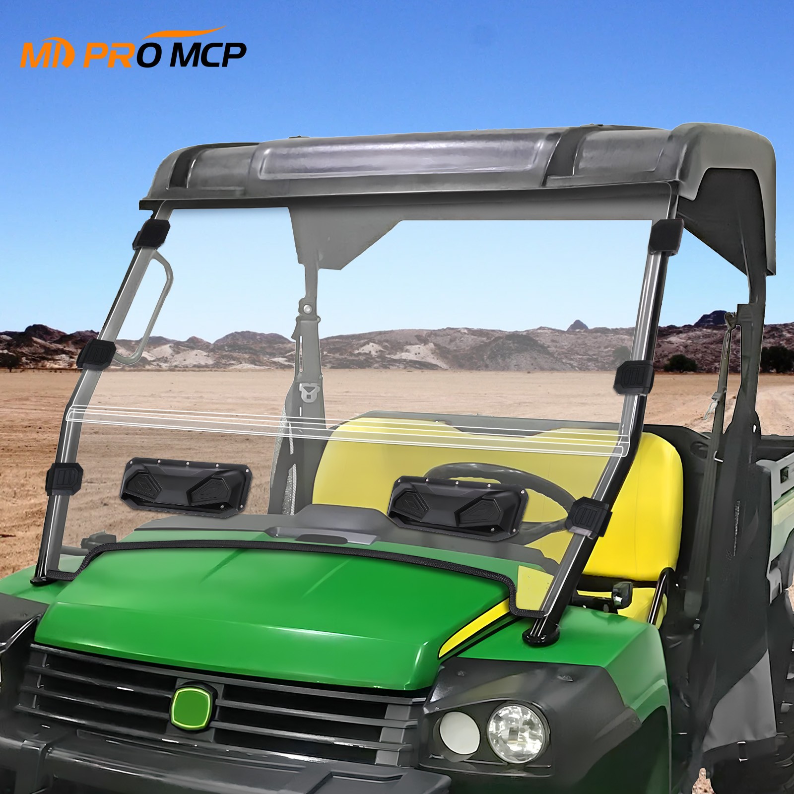 Vented Front Windshield Scratch Proof for Gator HPX620i 625i 825i XUV850 XUV855D