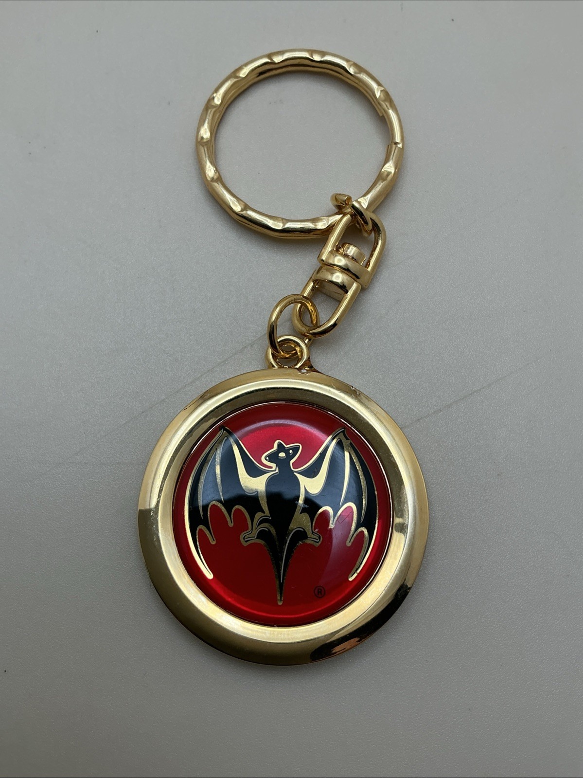 Barcardi Party Drinks Gold Keychain