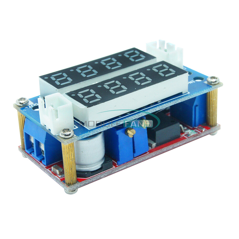 Adjustable 5A CC/CV Step down Charge LED Panel Voltmeter Ammeter Display Module