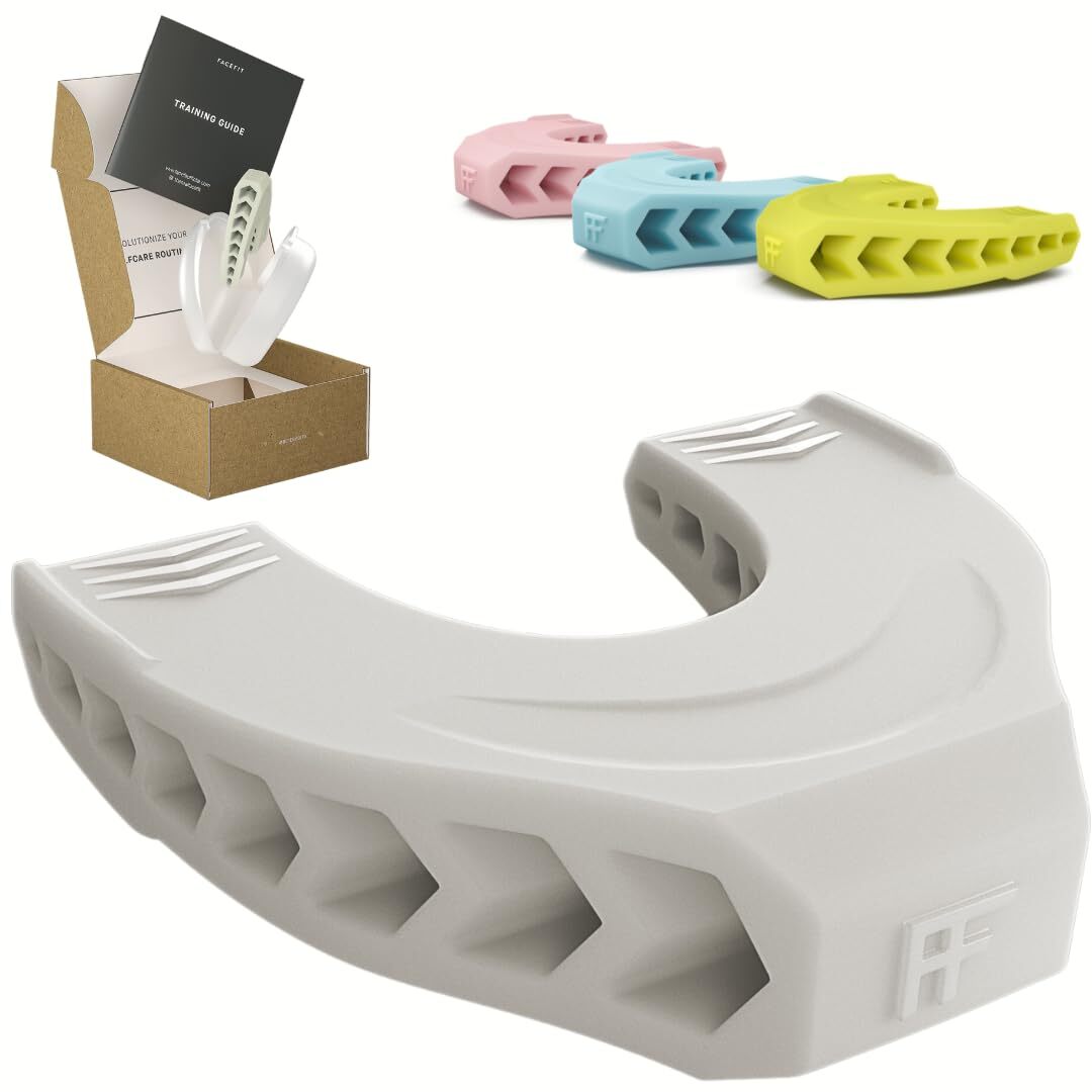 Jaw Exerciser Strengthen Jawline and Facial Muscles Food-Grade Silicone