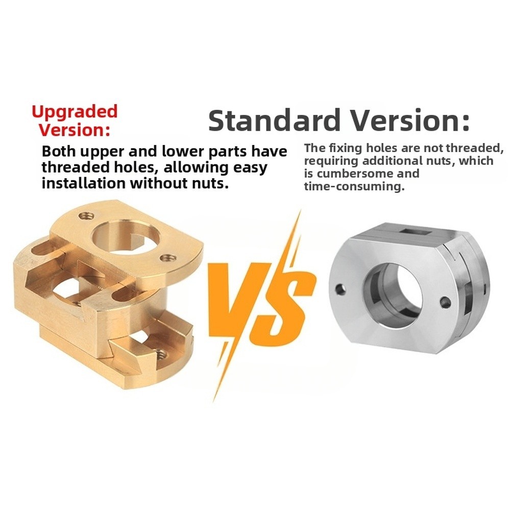 Brass Coupling for 3D Printer Z For STABILIZER Threaded Hole for T8 Screw Use