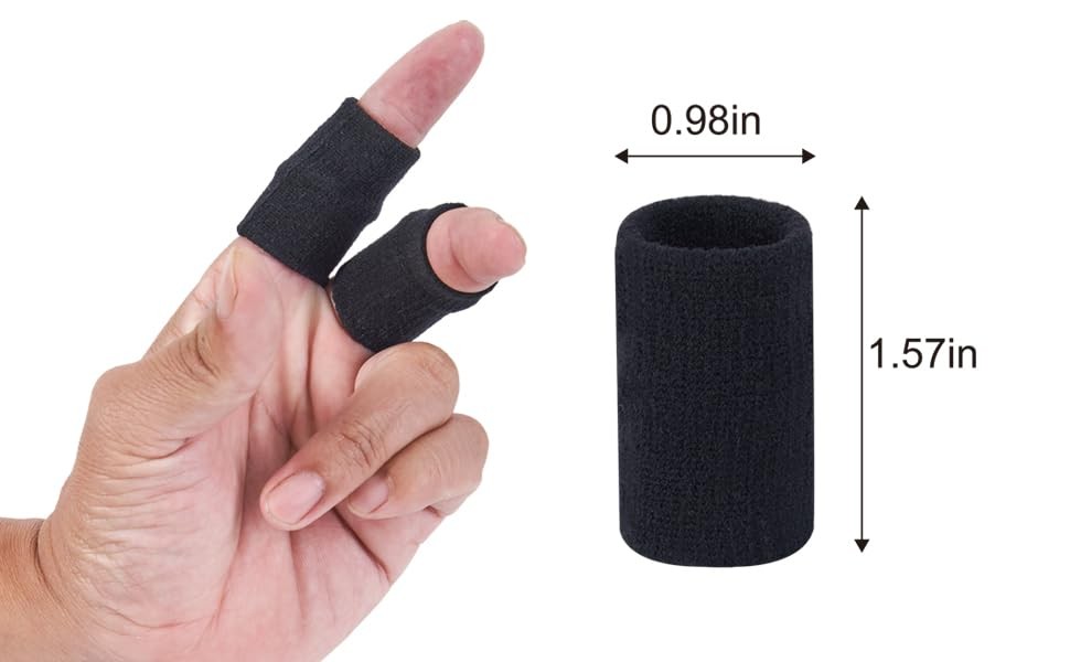 12 Pcs Fingr Splint Kits Including 8 Pack Oval Finger Splints Clear Type and 4