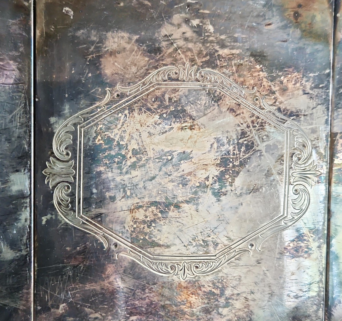 Pairpoint Sheffield Silver Plate Footed Octagonal Trivet Tray #07159 12 Made USA