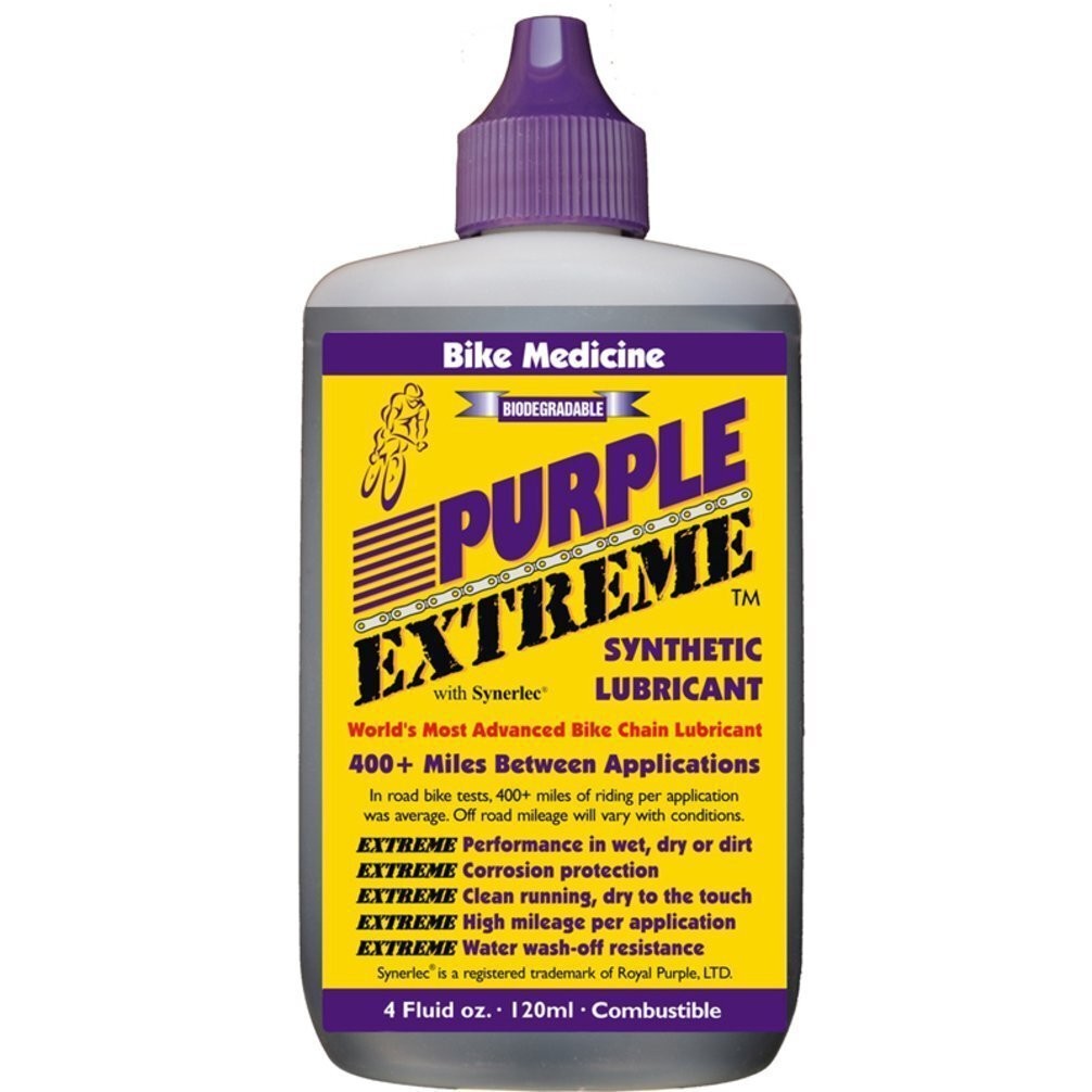 Bike Medicine Purple Extreme Performance Synthetic Chain Lubricant, High Mileage