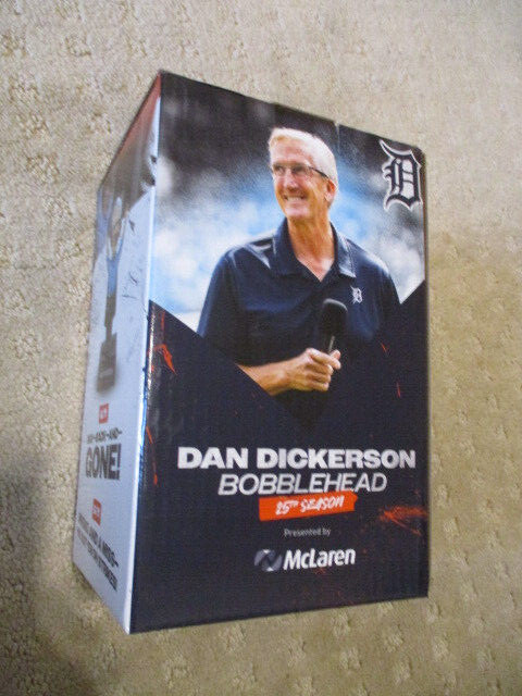 DAN DICKERSON DETROIT TIGERS 25TH SEASON TALKING BOBBLEHEAD NEW IN BOX SGA