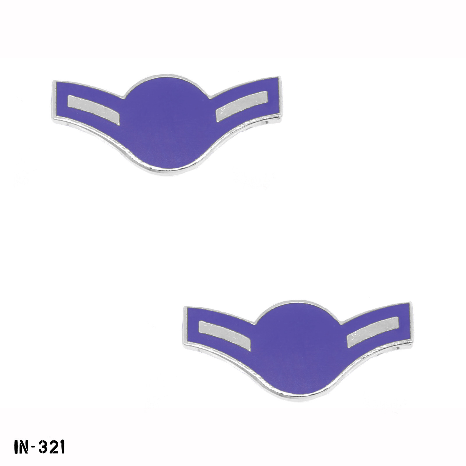 Air Force E2 Airman Metal Rank Insignia Pins ~ 1985 ~ Obsolete ~ NEW