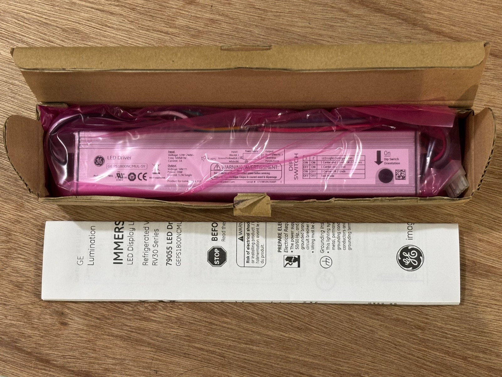 GENERAL ELECTRIC LED DRIVER GE PS1800NCMUL-SY  GE79055  GEPS1800NCMUL-SY