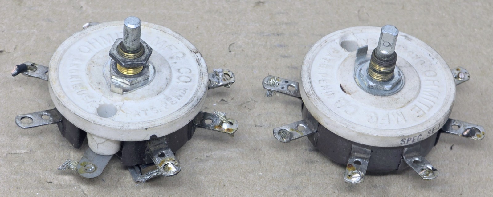 (Lot of 2) Ohmite SE-T-507 Rotary Tap Switch