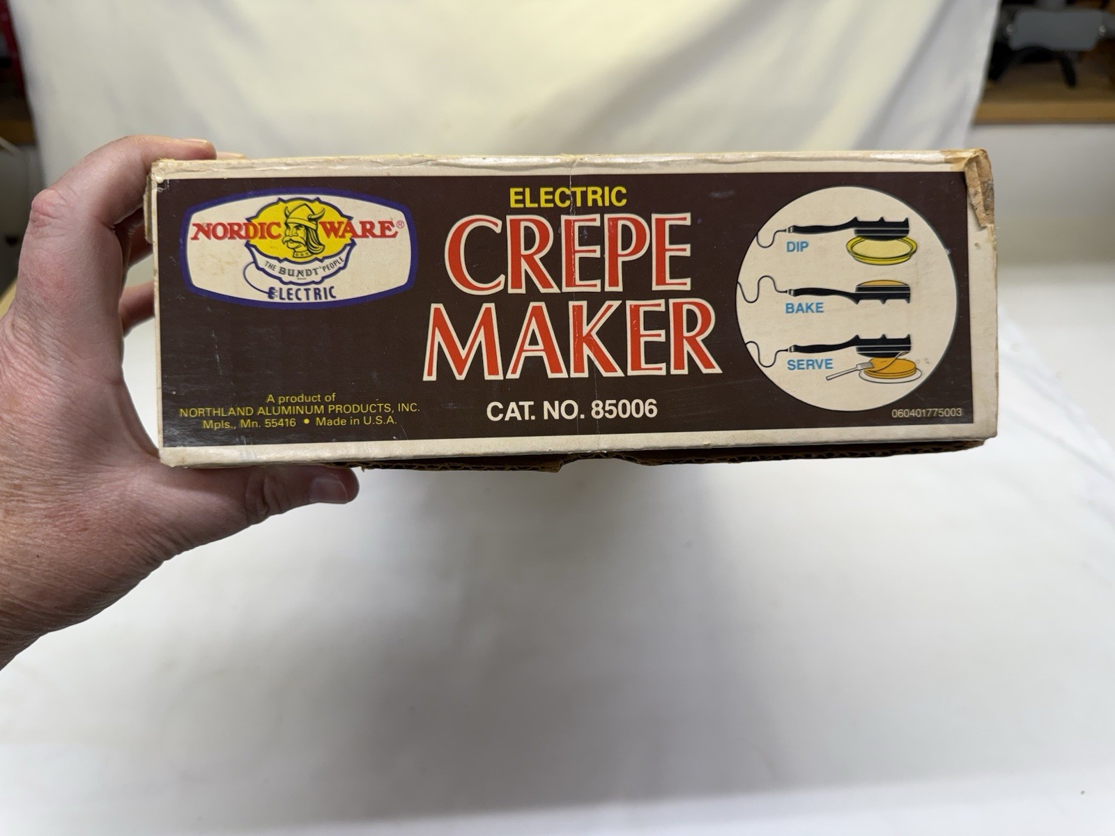 Vintage Nordic Ware Electric Crepe Maker Heavy Cast Aluminum *Read*