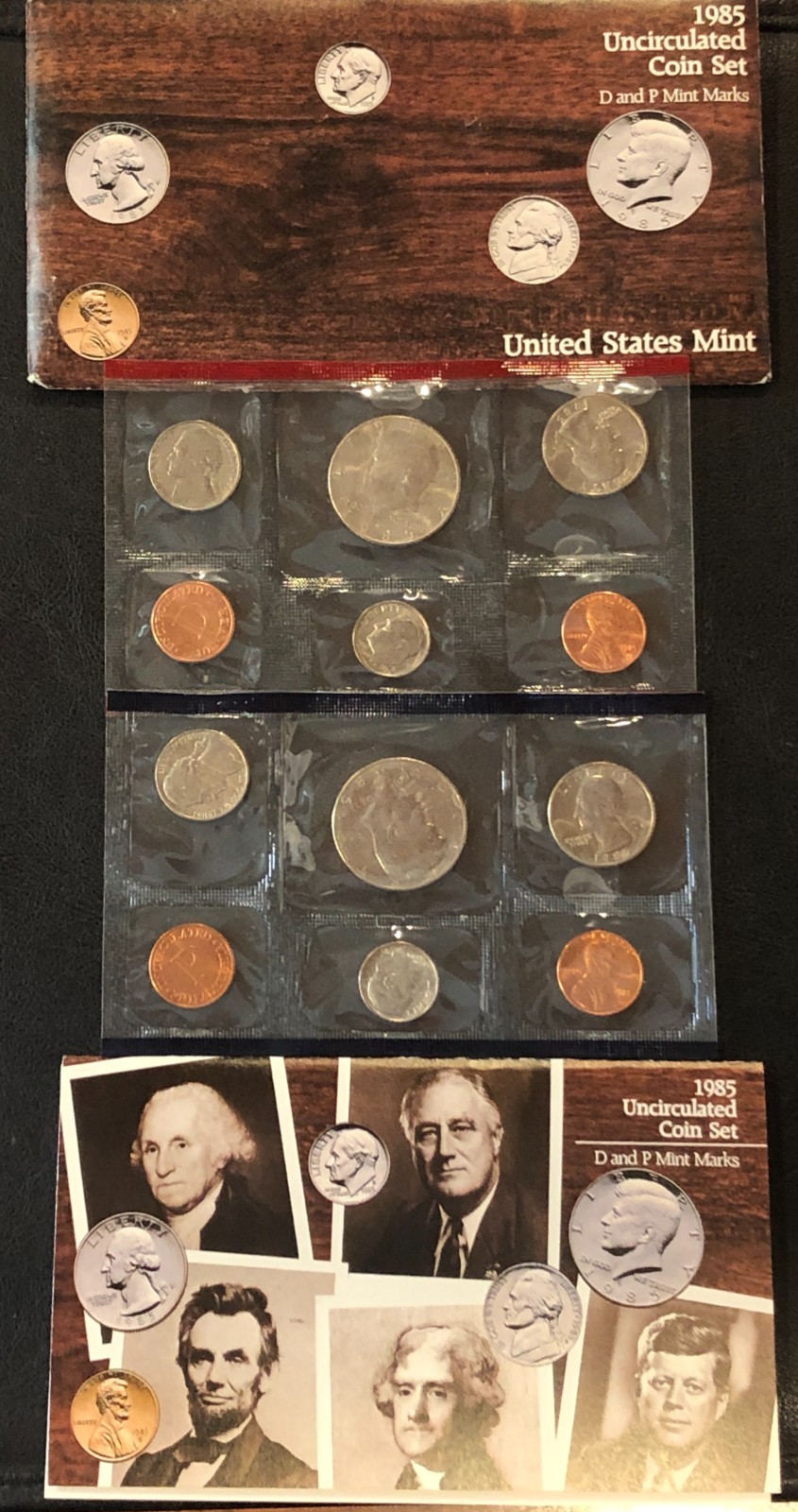 1985 P & D United States UNCIRCULATED MINT SET (12 Coins)