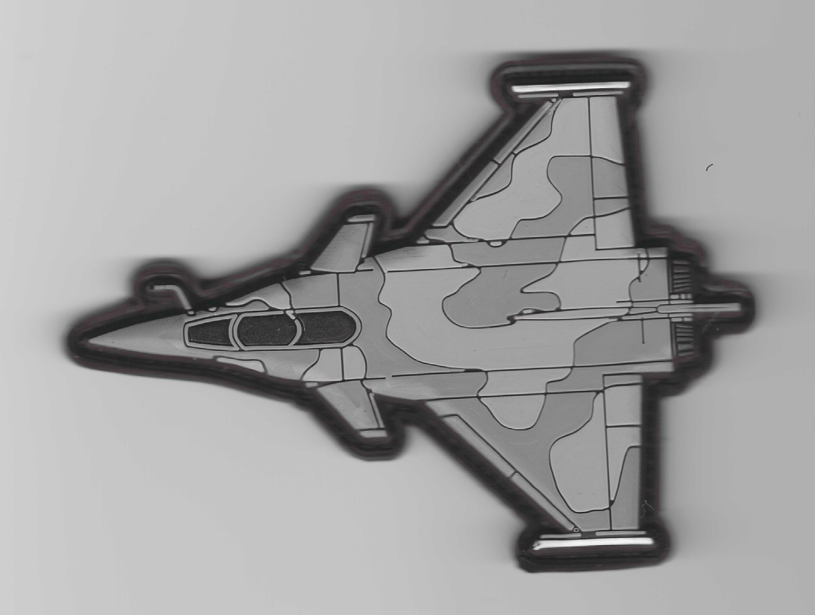 Qatar Emiri Air Force Shoulder Patch Rafale Fighter Jet Top View