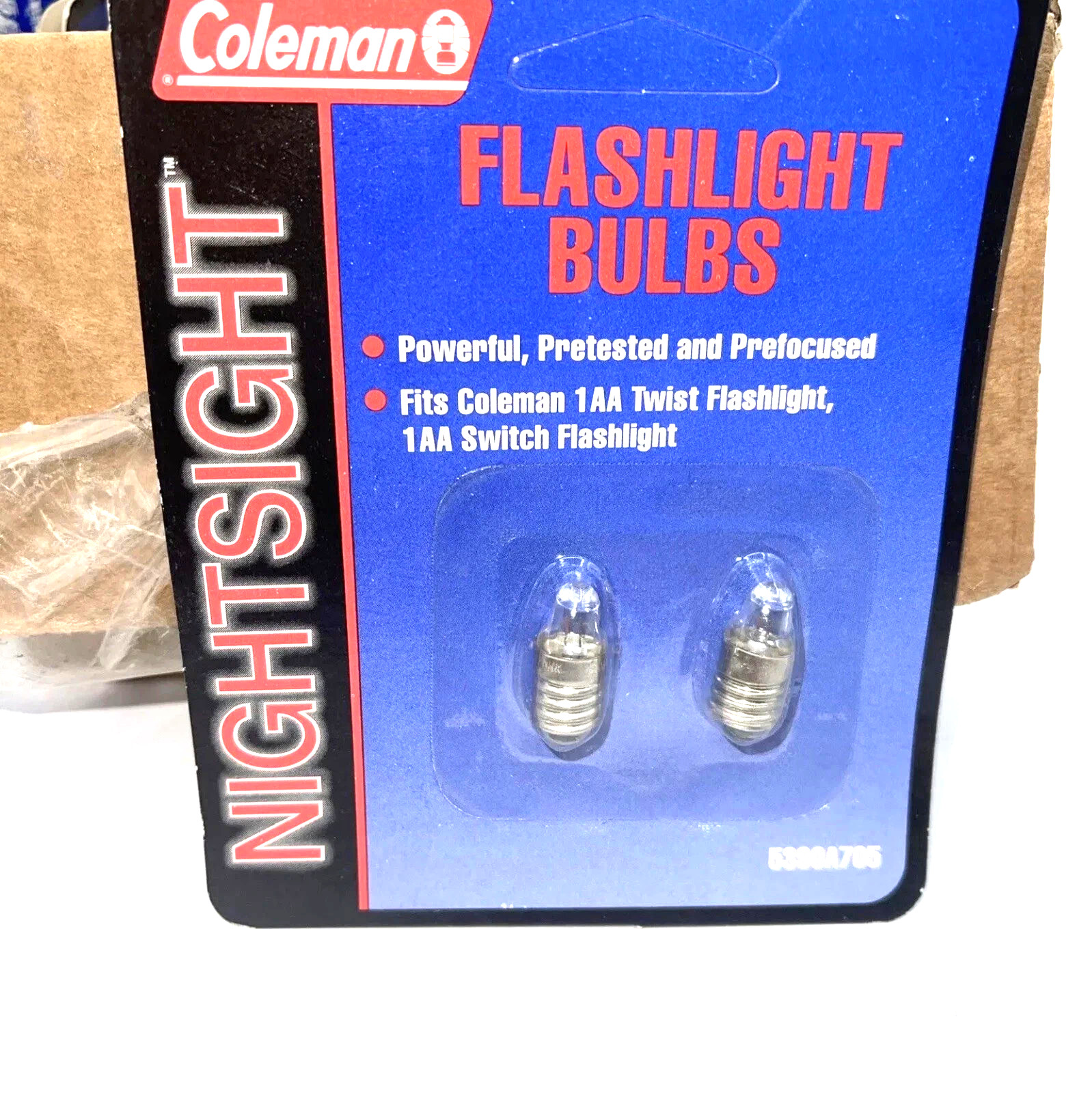 COLEMAN NIGHT SIGHT Replacement Bulbs 1AA TWIST AND SWITCH FLASHLIGHT 24 Pks