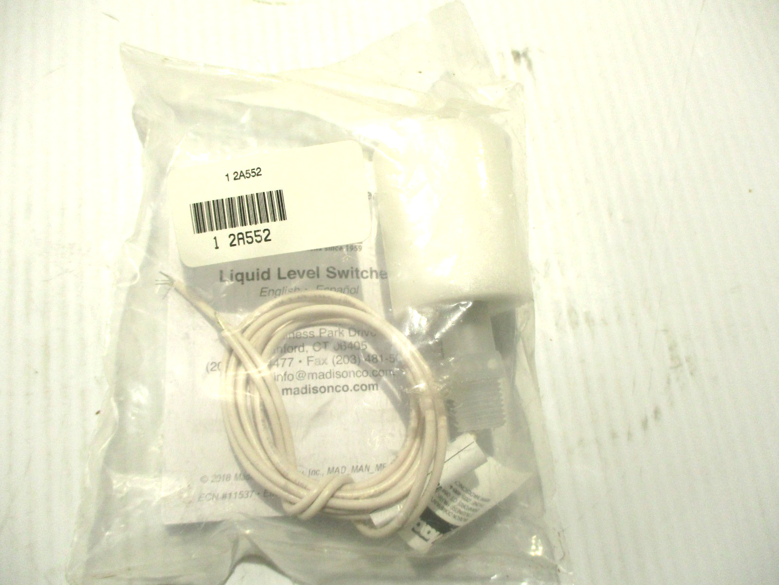 NEW MADISON M8800 LIQUID LEVEL SWITCH 2A552