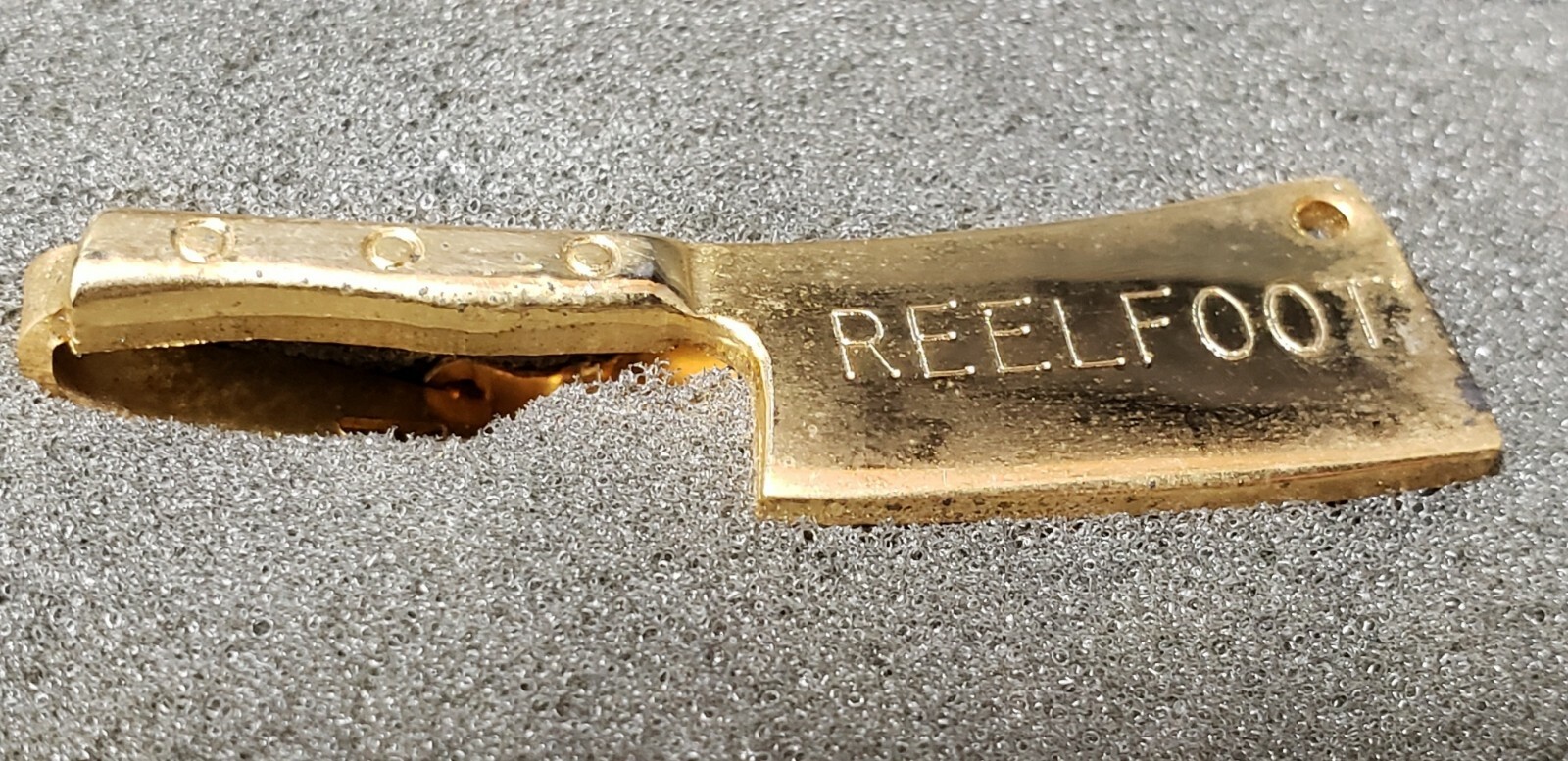 Vintage Reelfoot Meat Packing -  Meat Cleaver Pin - Union City TN *52