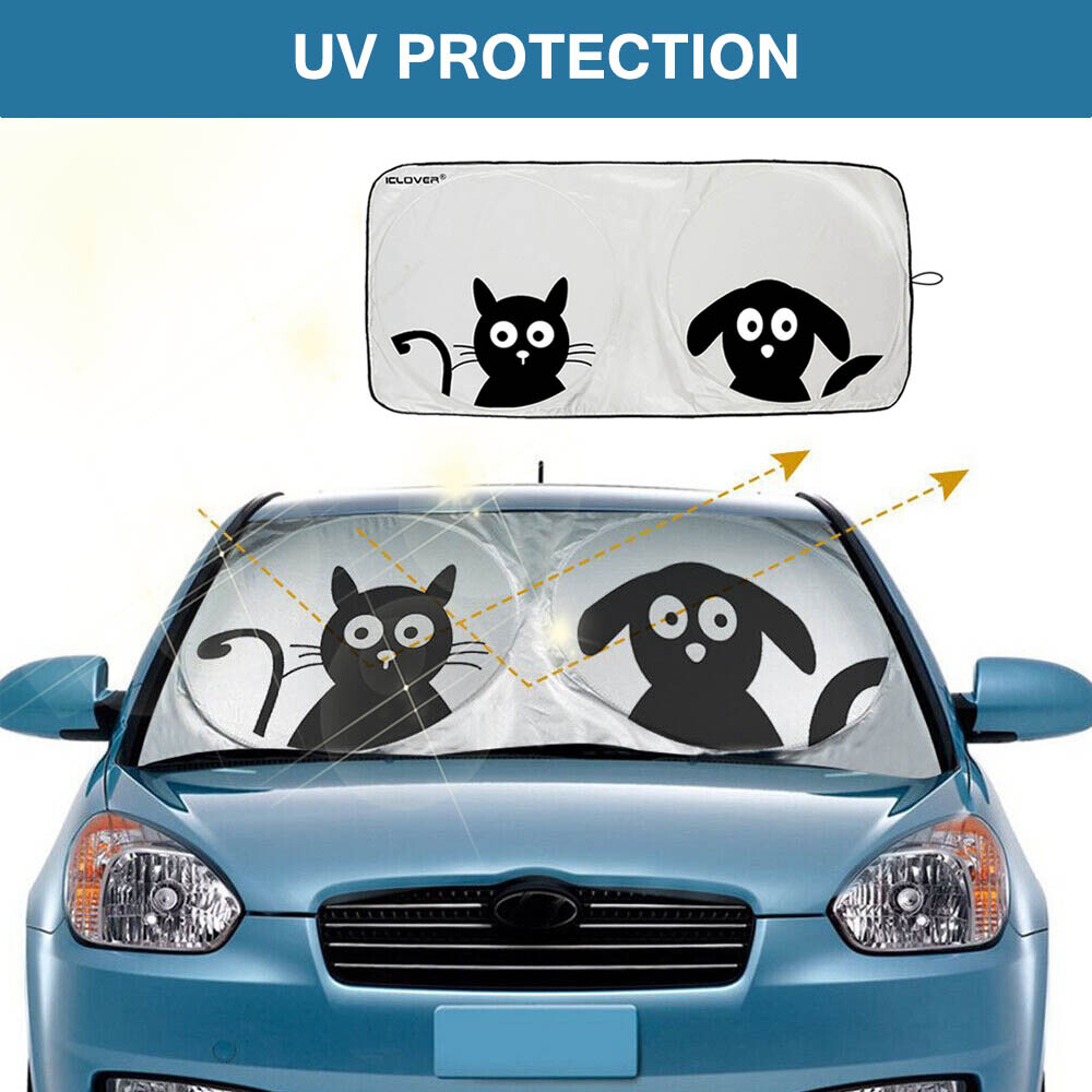 Car Windshield Visor Sun Shade Cover SUY Front Window Foldable UV Block Shield