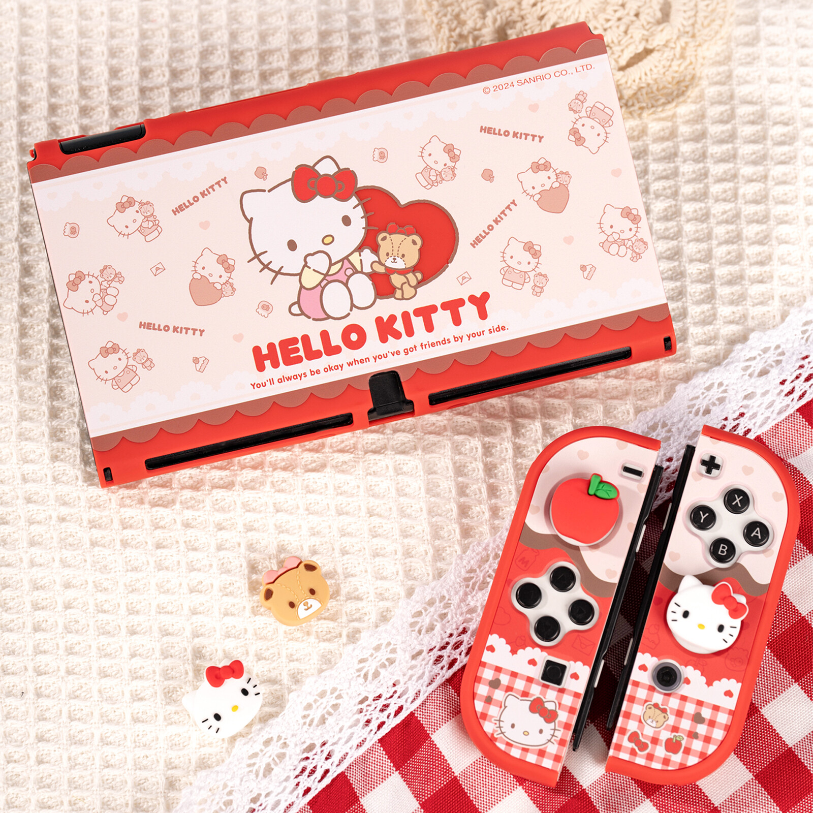 GeekShare X Sanrio Protective Case HardShell for Nintendo Switch/OLED HelloKitty