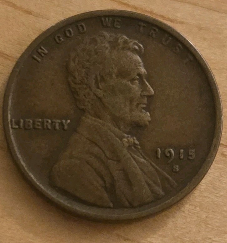 1915-S LINCOLN WHEAT PENNY CENT - VERY FINE VF