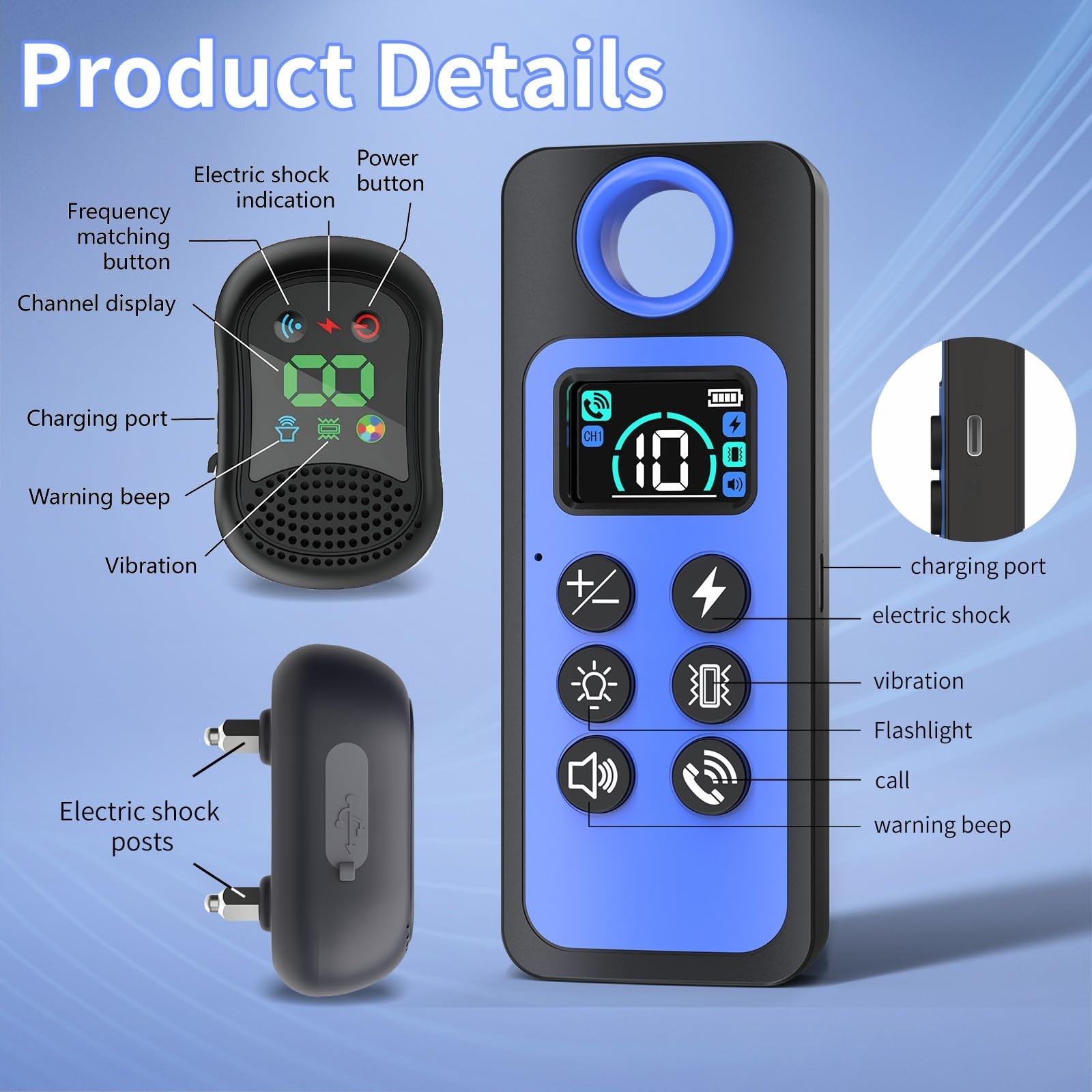 Dog Training Collar with 4 Training Modes, 4900Ft Remote Electronic Dog Shock...
