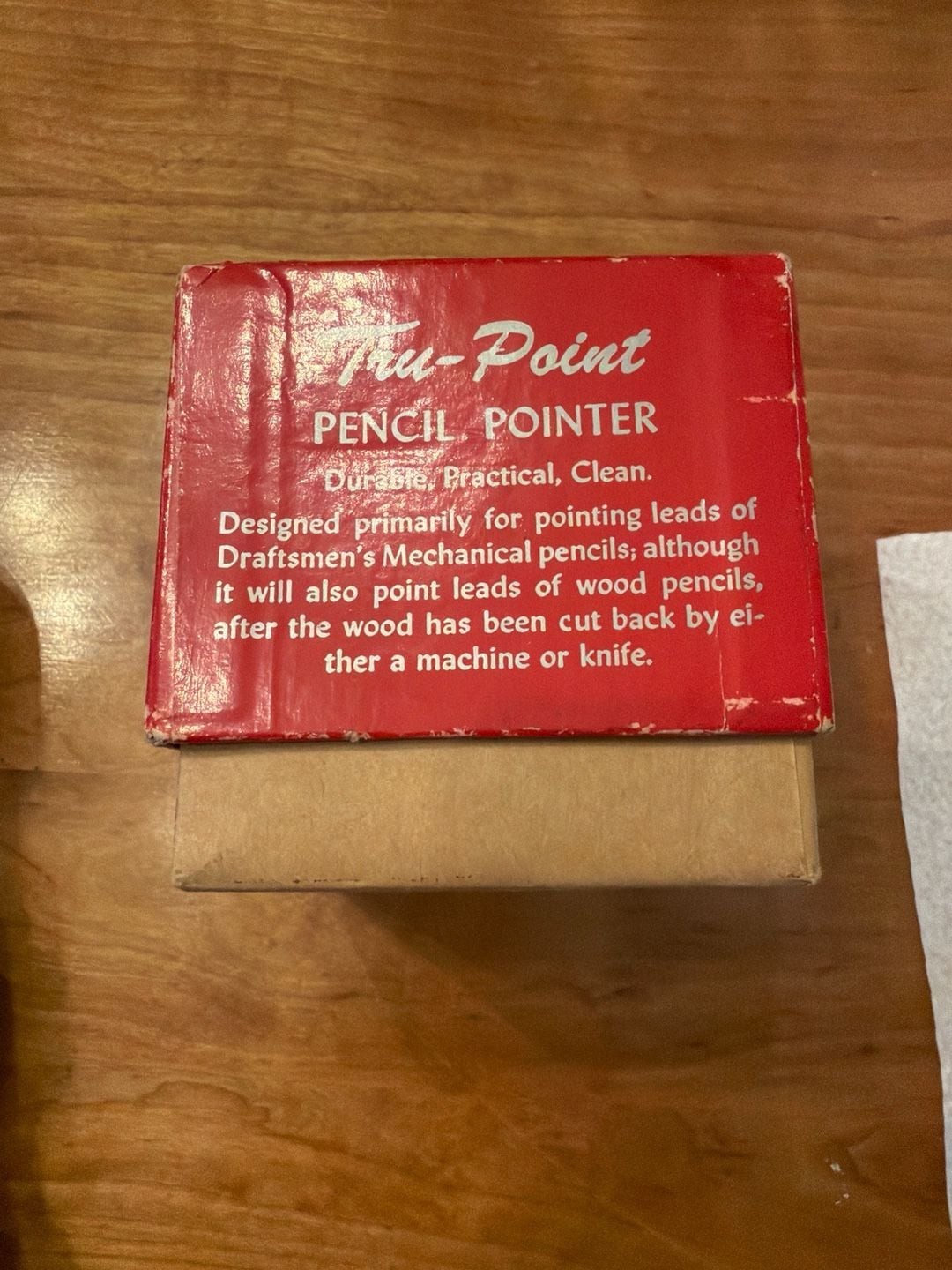 Vintage Tru-Point Draftsman's Pencil Pointer Lead Sharpener with Original Box