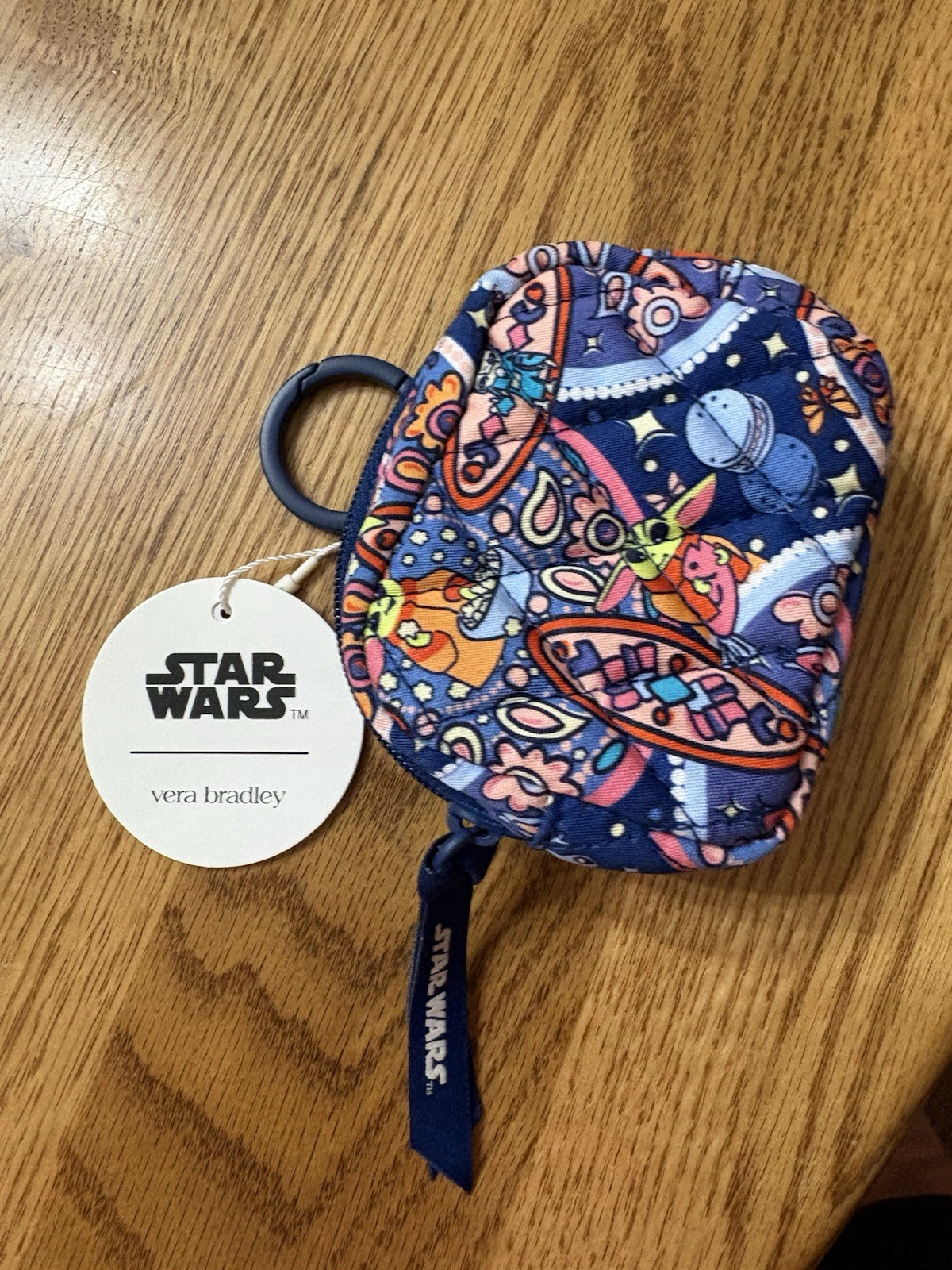 Vera Bradley Star Wars Grogu Macarons Mandalorian Zip Earbud Bag Charm Case 2026