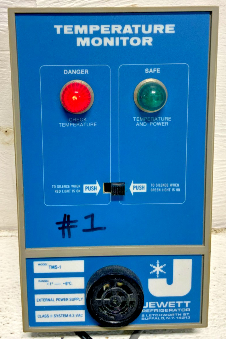Jewett TMS-1 Temperature Monitor System External Power Supply 253G