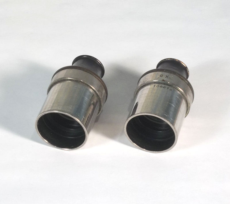 Vintage 9x Dissecting Stereo Microscope Ocular Lens Pair