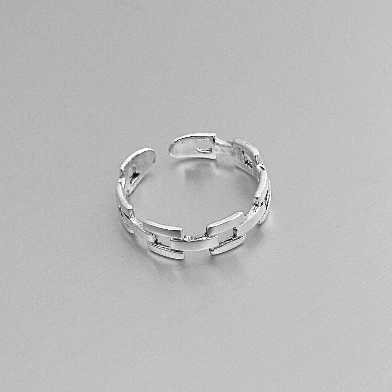 Sterling Silver Link Toe Ring, Silver Rings, Link Ring, Silver Band