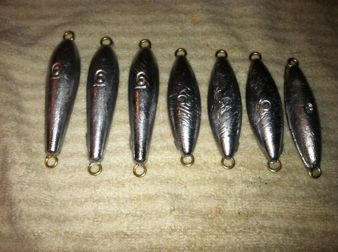 Trolling Weights  7-6oz   FREE SHIPPING