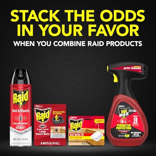 Raid Ant Killer Baits, For Household Use, Kills the Colony, 4 Count, White