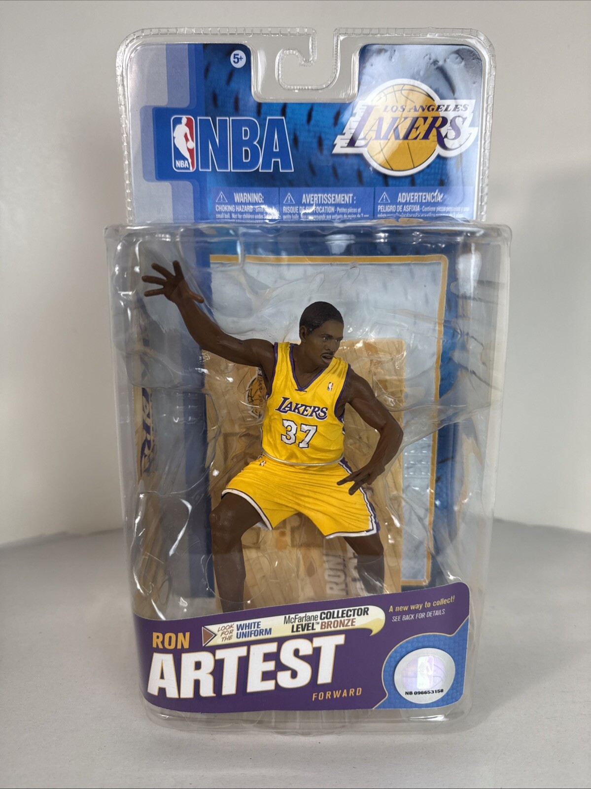 McFarlane Sportspicks - RON ARTEST Metta World Peace Lakers Gold Jersey Figure