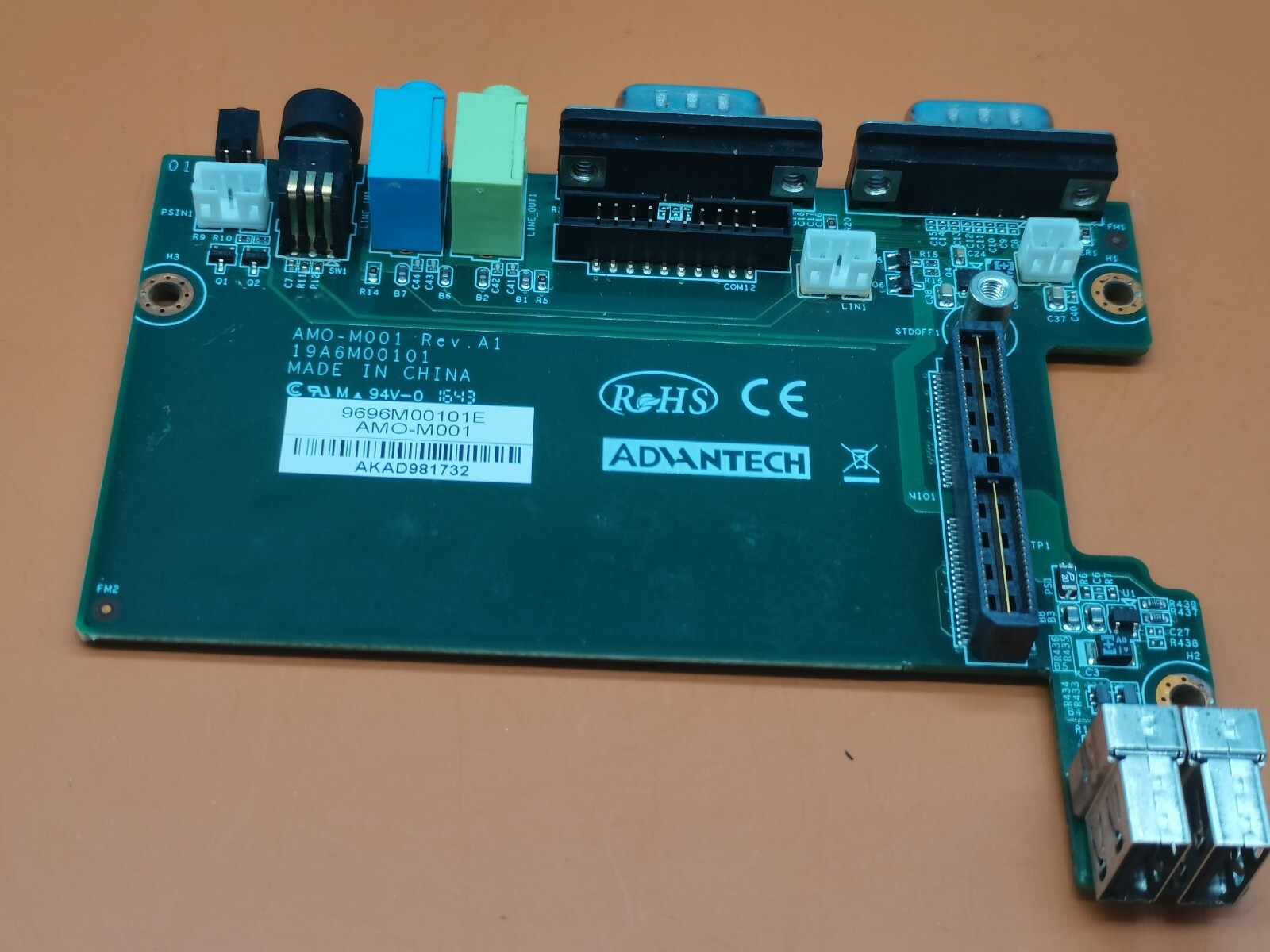 ADVANTECH AMO-M001  Rev A1 19A6M00101 9696M00101E PCB