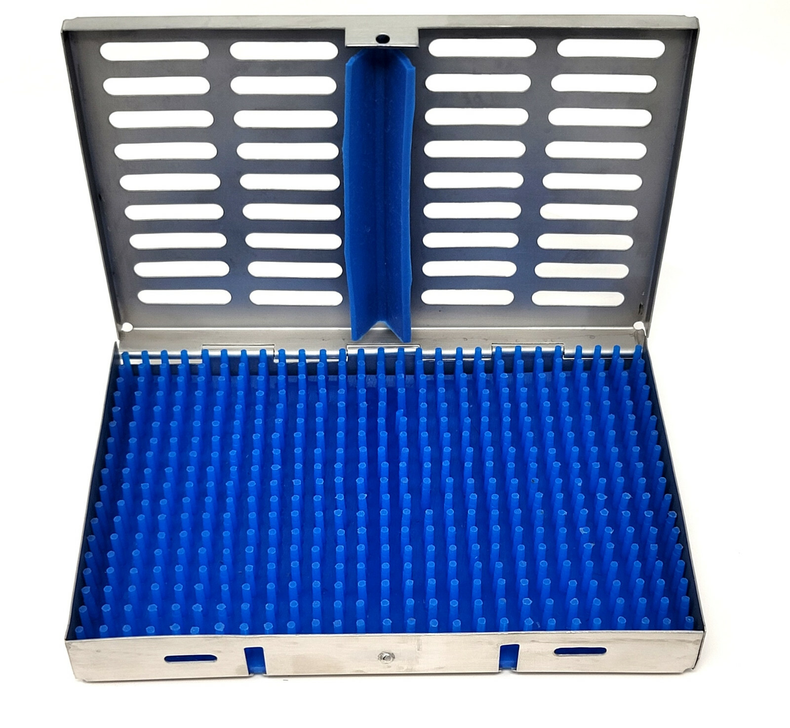Autoclave Sterilization Cassette 7.25" x 5" Rack Box Tray With Silicone Pad