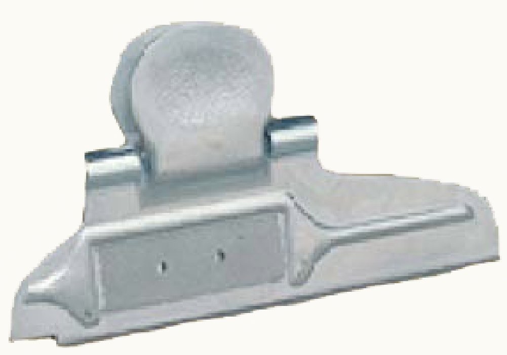 Bitzenburger Fletching Clamp, STRAIGHT Silver