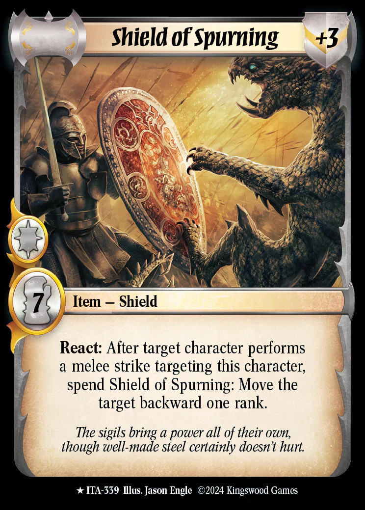 Shield of Spurning ITA-339 Rare