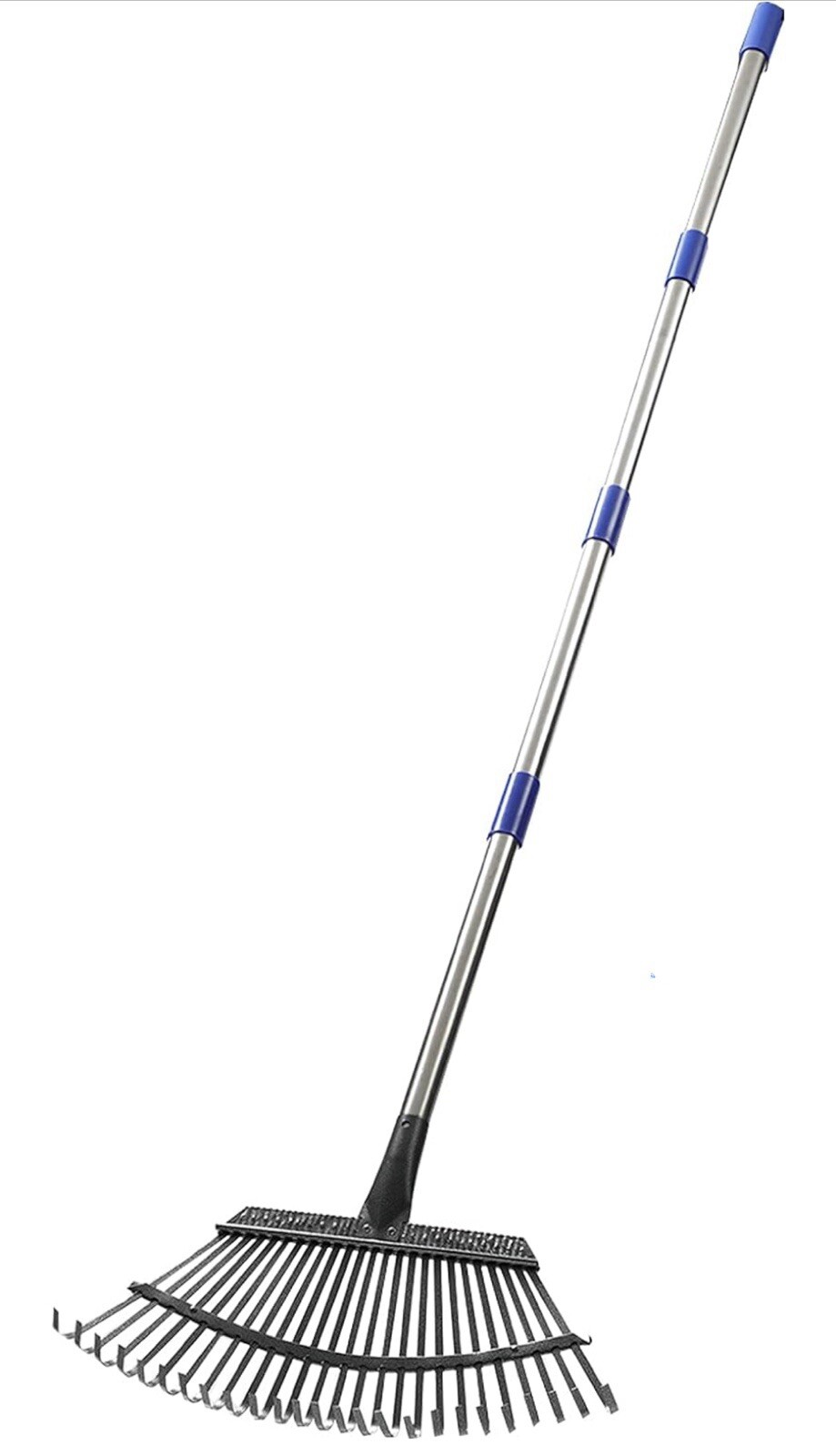 Rake Garden Leaf  6FT for Lawns Heavy Duty 25 Metal Tines 19” Wide FREE GLOVES🔥