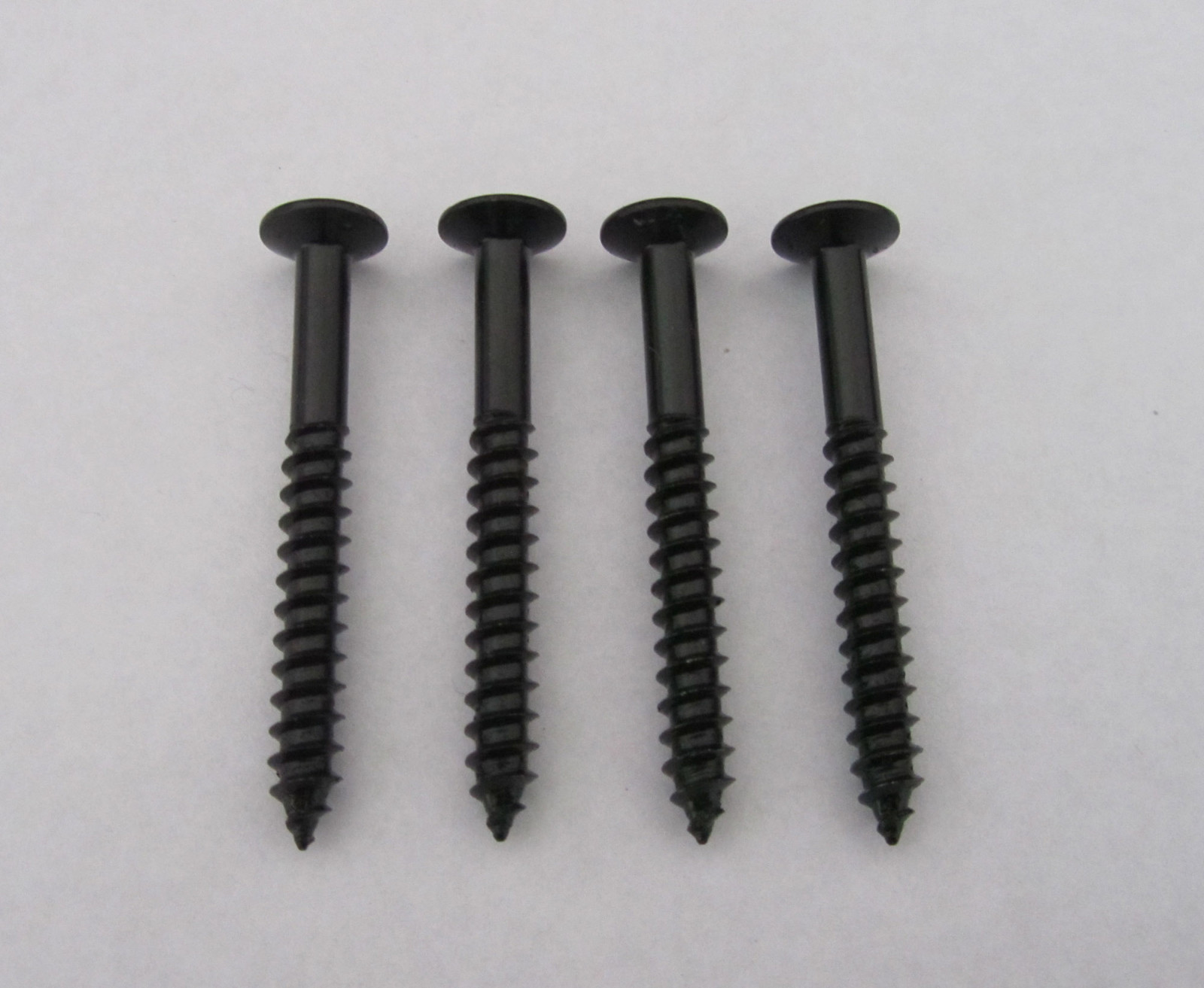 Set of 4 Black Guitar Neck Plate Screws Metal Neckplate Screws for Strat/Tele