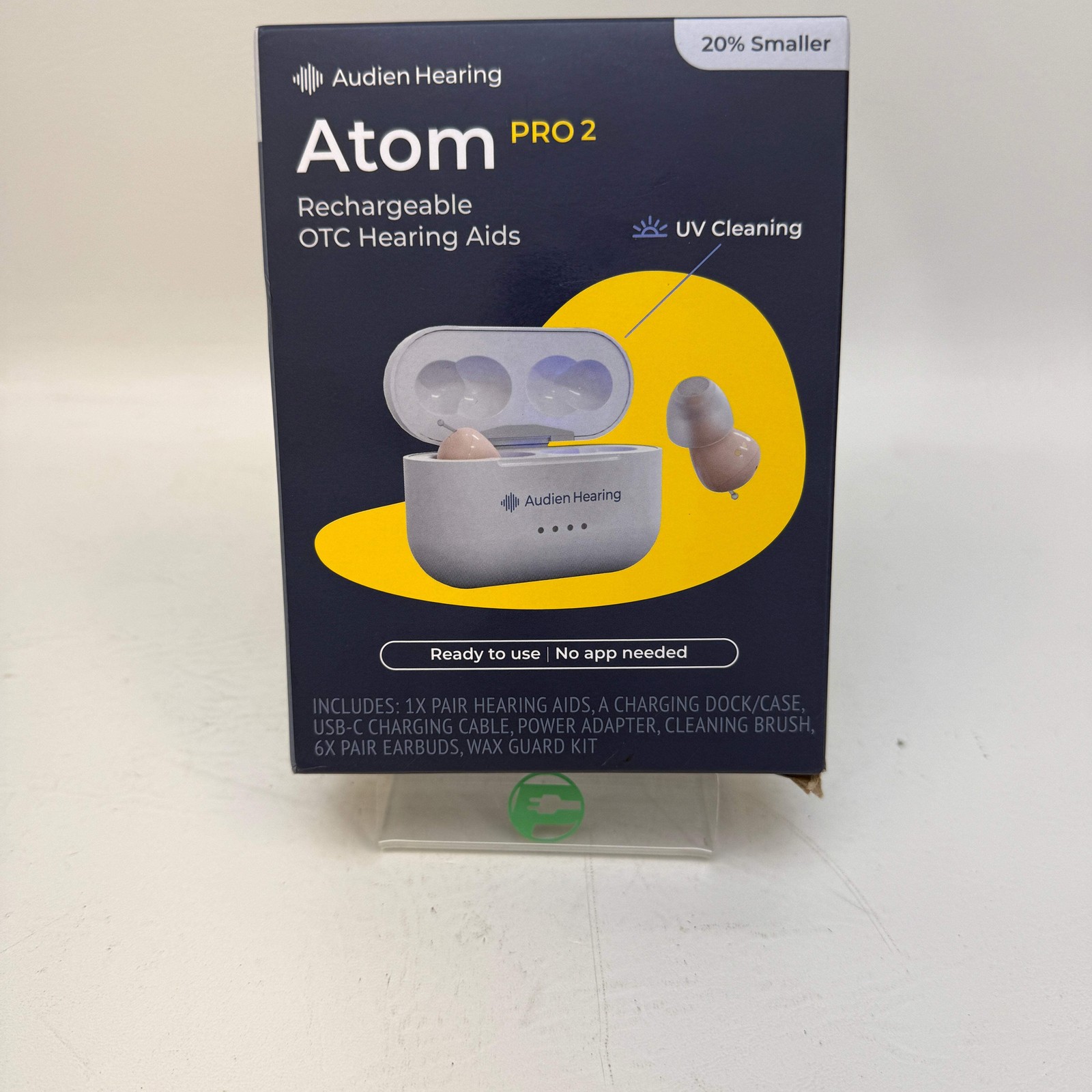 New Audien Atom Pro 2 Rechargeable Hearing Aids AP2DB007