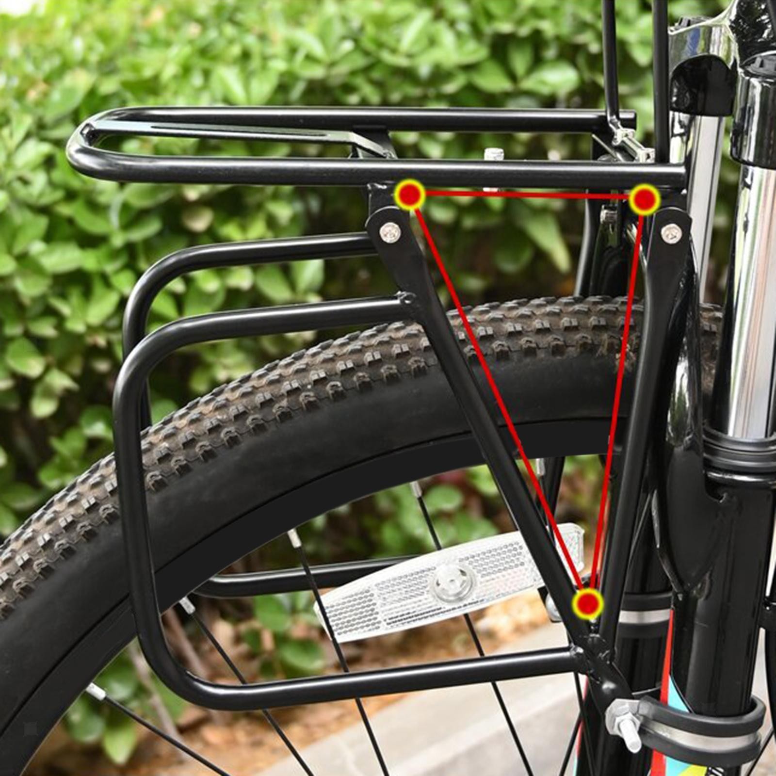 Bike Front Carrier Rack Luggage Bracket Practical Sturdy Easy to Install Bicycle