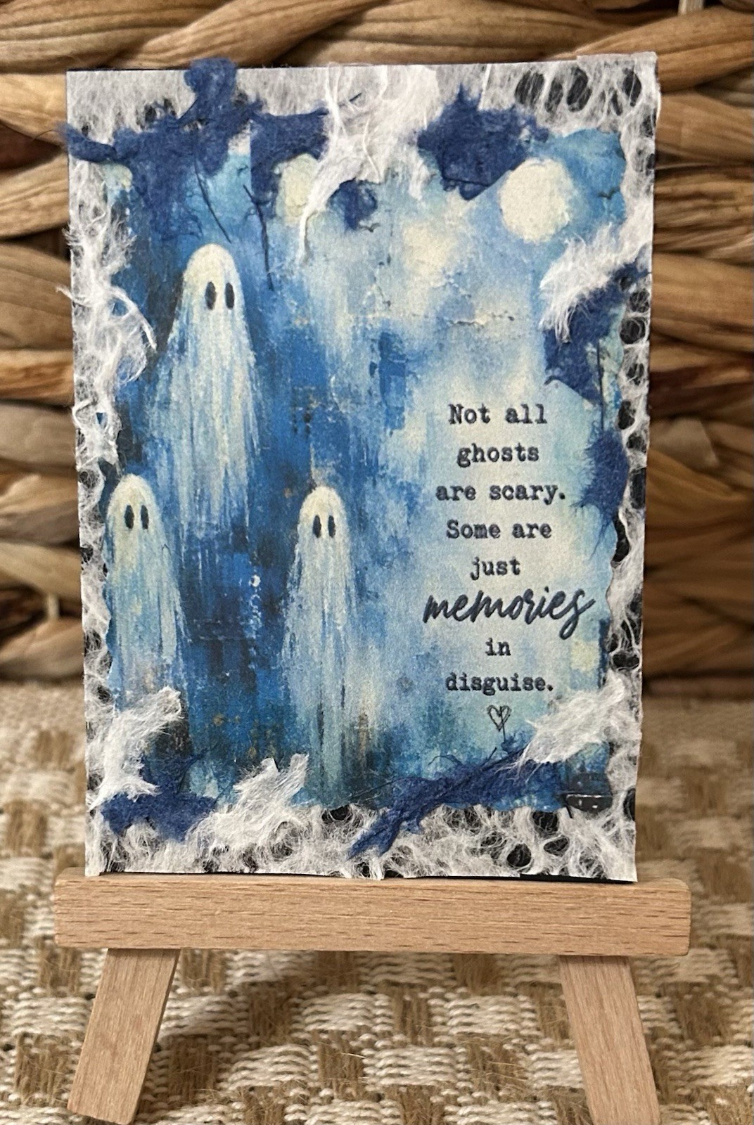 ACEO  Art Card/Abstract Collage/A Crow/The Promise Of Something More