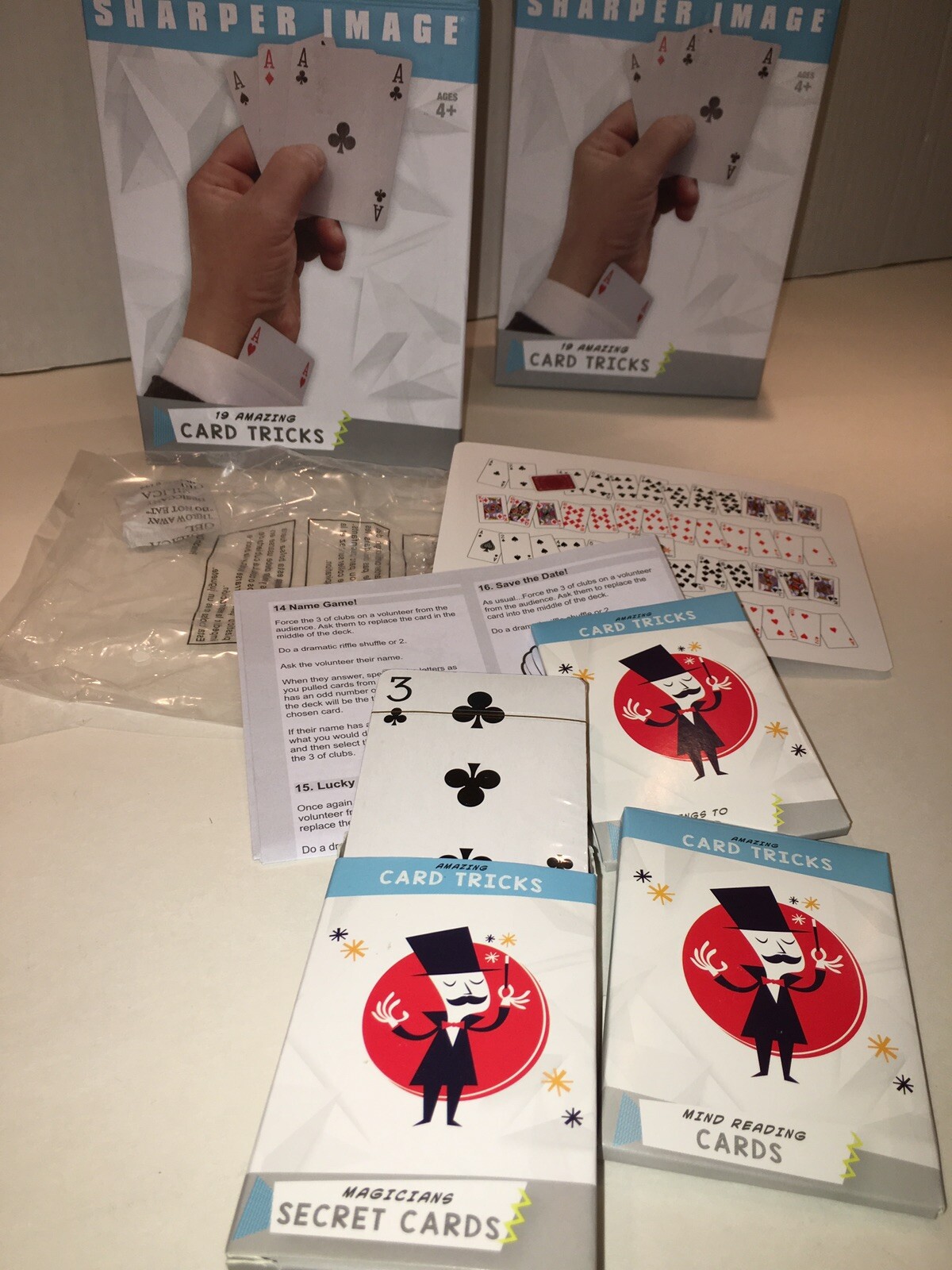  Sharper Image Magic Set - 19 Amazing Card Tricks ( 2 BOXES)