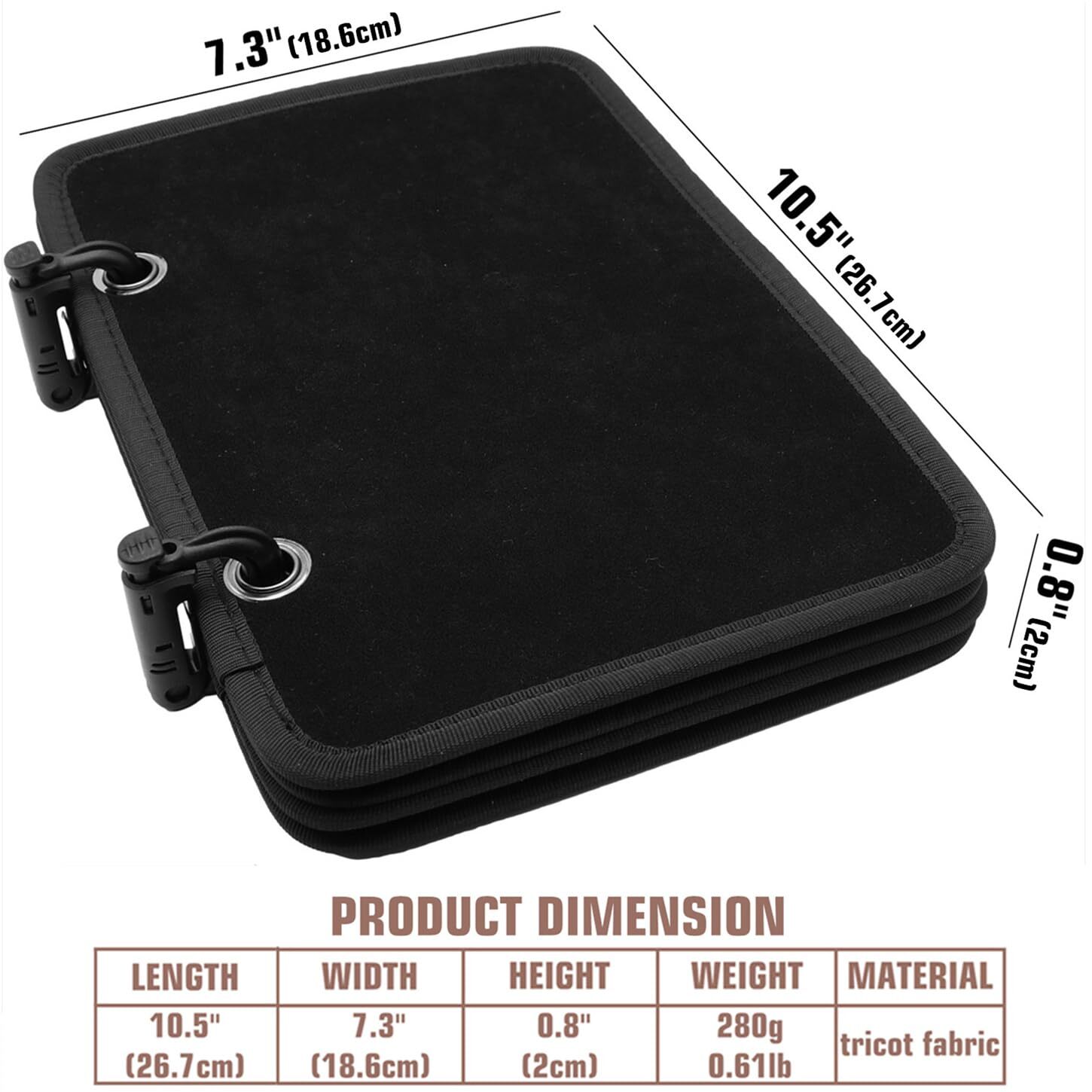 4 Flip-Page Patch Booklet Tactical Morale Badge Patches Organizer Display Board