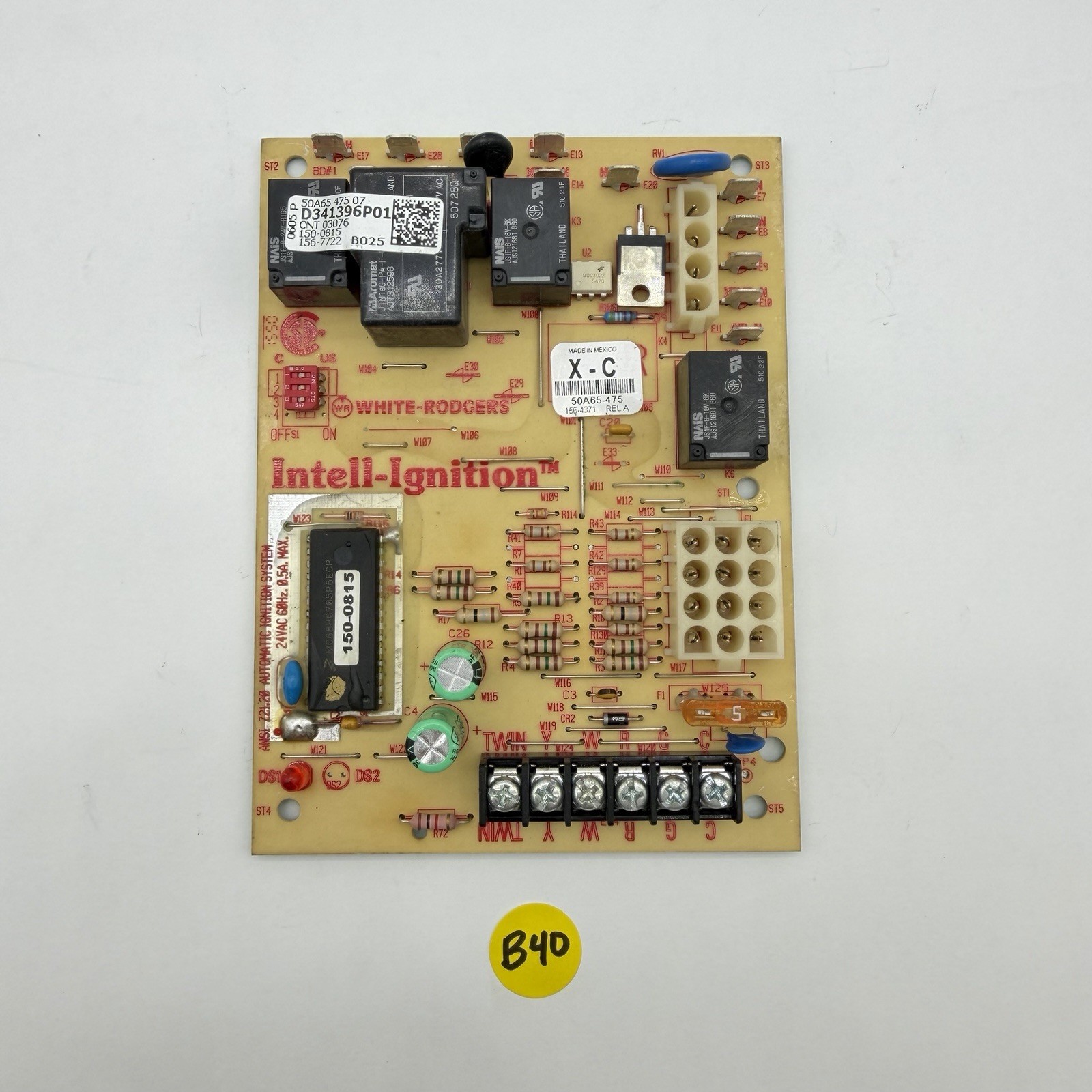 TESTED🔥 White Rodgers D341396P01 Furnace Control Circuit Board 50A65-475-04