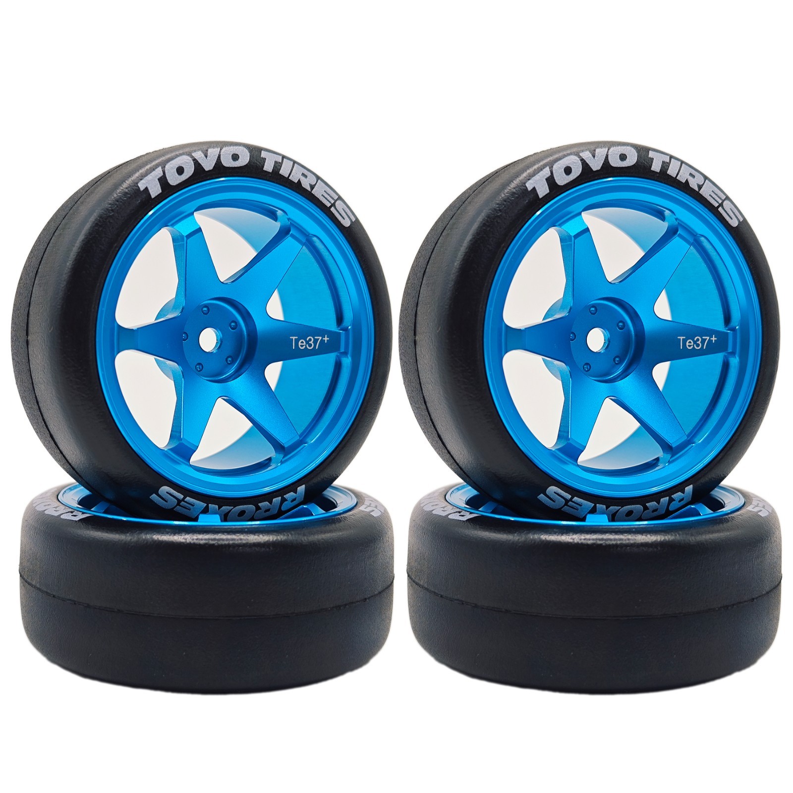 RC 1/10 Drift Tires & Aluminum Wheels for 1:10 1/12 Rally On Road Car TT01 TT02