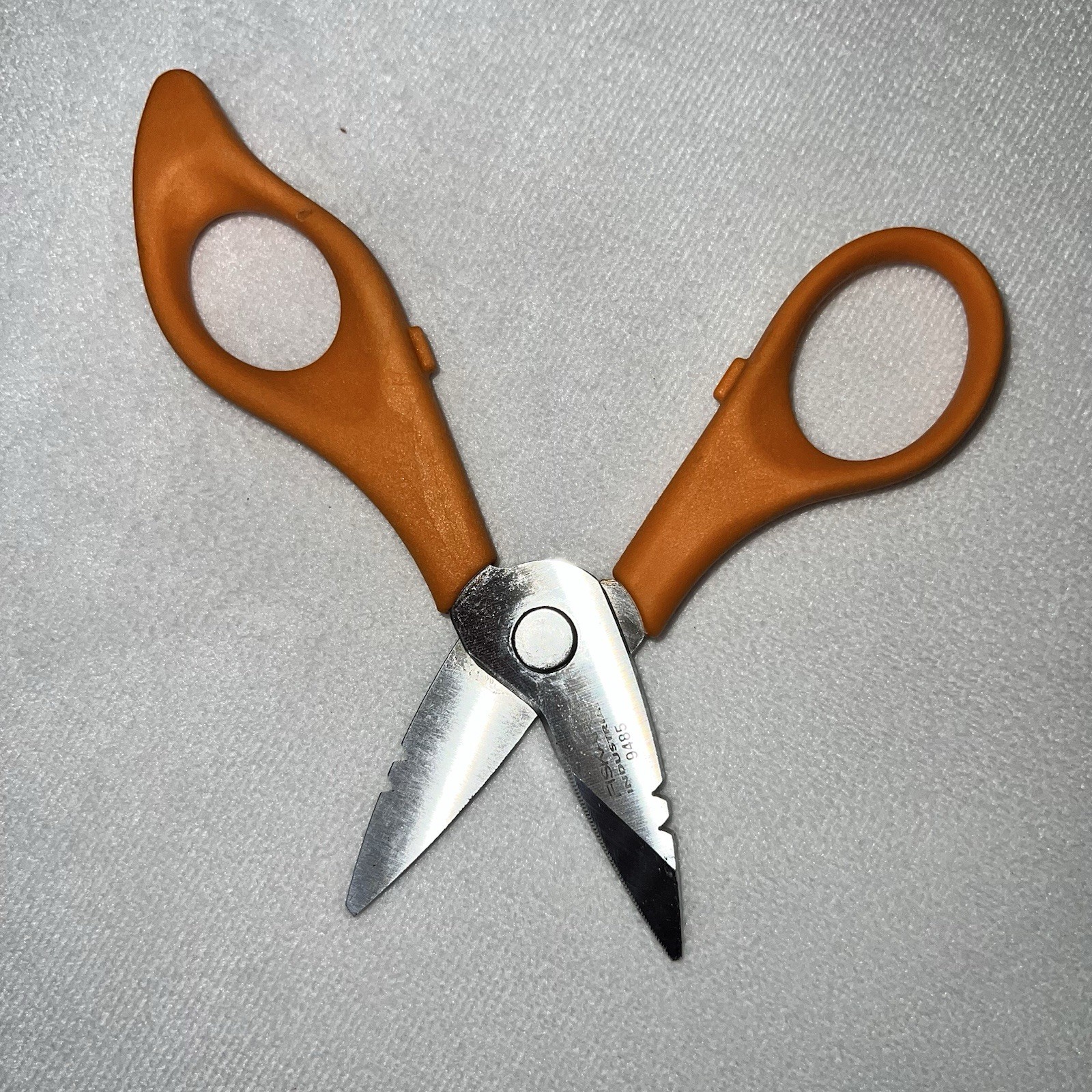 Electrician Scissors with Cushioned Grip / Extended Handle, Used - Nice