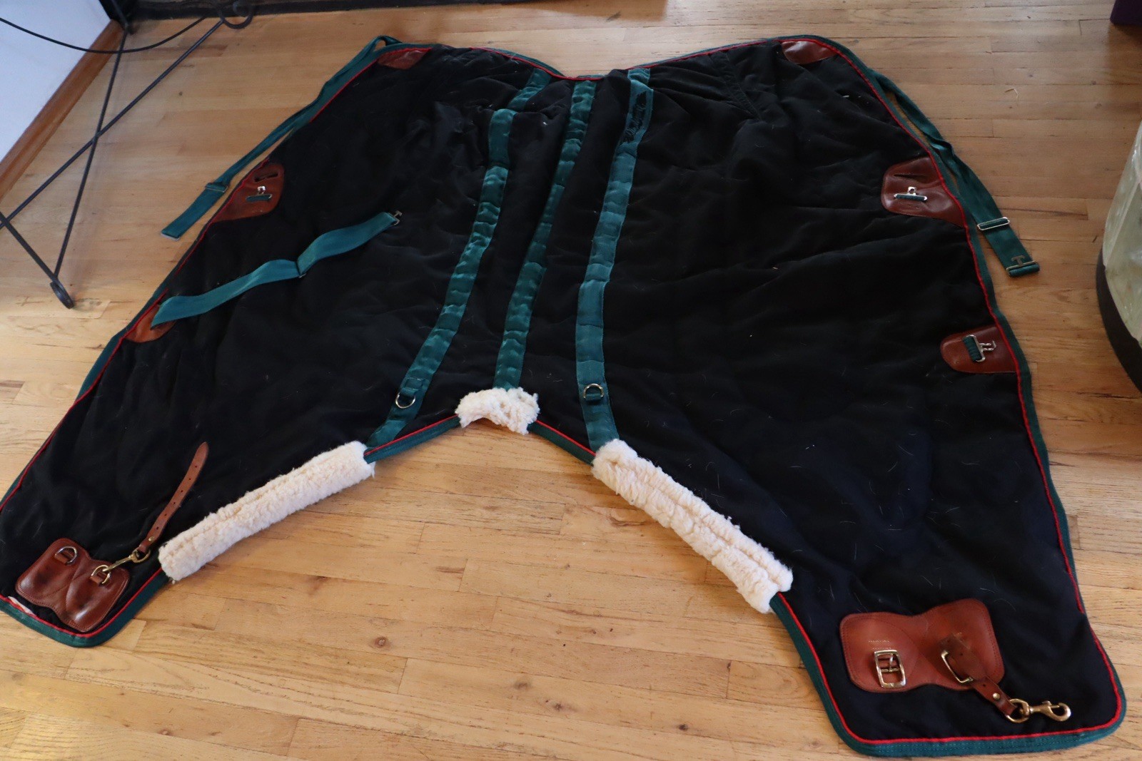 Vintage 68” Windermere Horsewear Blanket, Leather, Brass, Made In Colorado